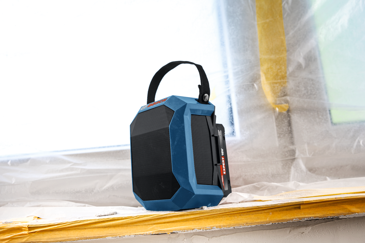 Bosch Professional GPB 18V-1 C Bluetooth-Lautsprecher (Multi-Speaker Sound, USB-C, 11 W Nennleistung)