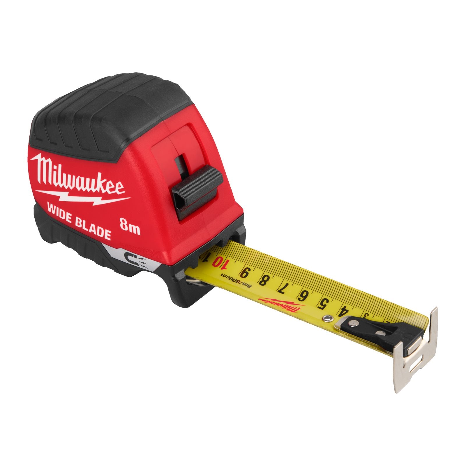 Milwaukee Premium-Bandmaß breit 8 m (magnetisch, 35 mm breites Band, Architektenskala, GEN II)