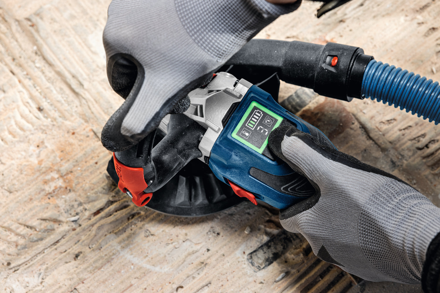 Bosch Akku-Betonschleifer GBR 18V-15 S (125 mm, Solo, inkl. Diamant-Topfscheibe in L-BOXX 238)