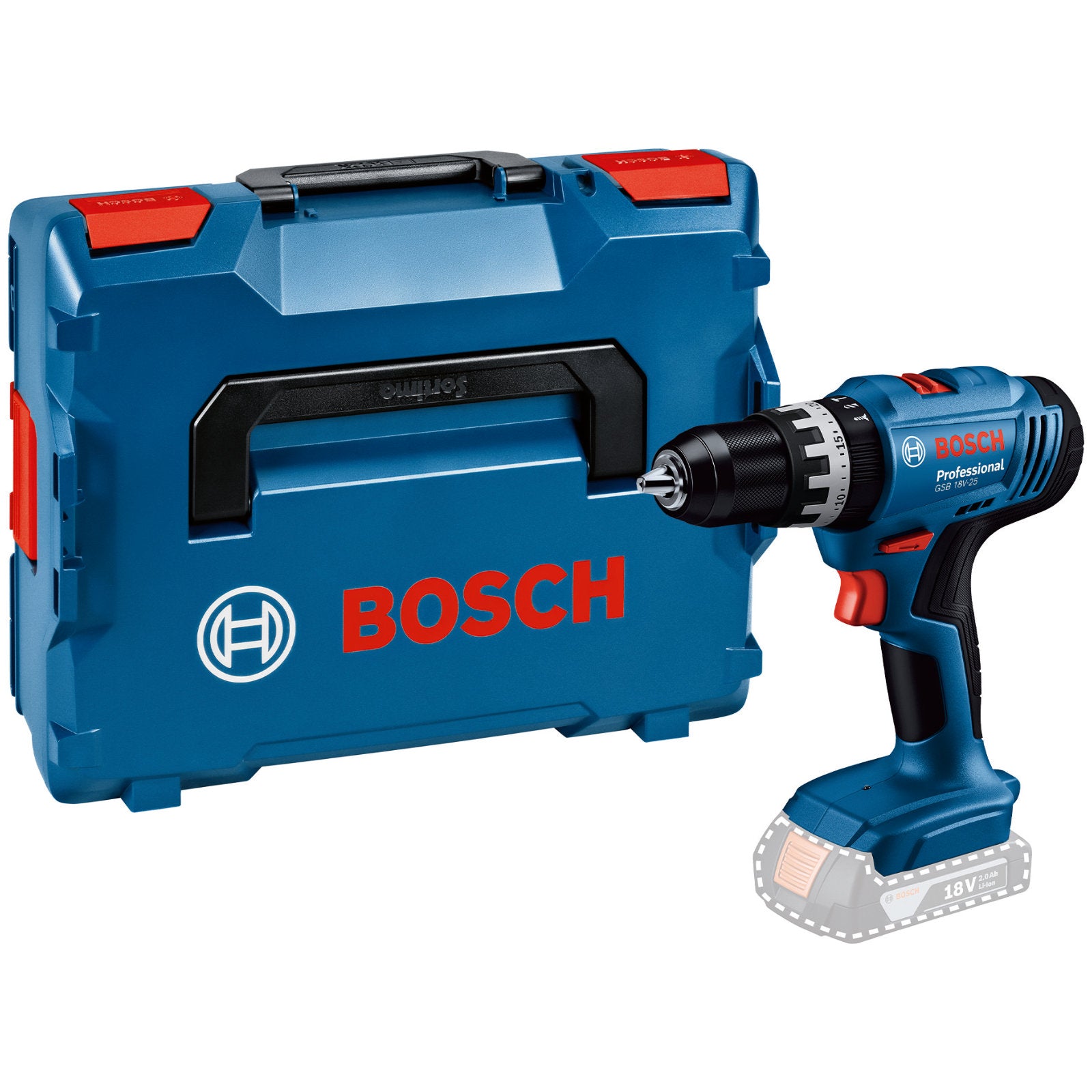Bosch Akku-Schlagbohrschauber GSB 18V-25 (56 Nm, Solo, in L-BOXX 136)