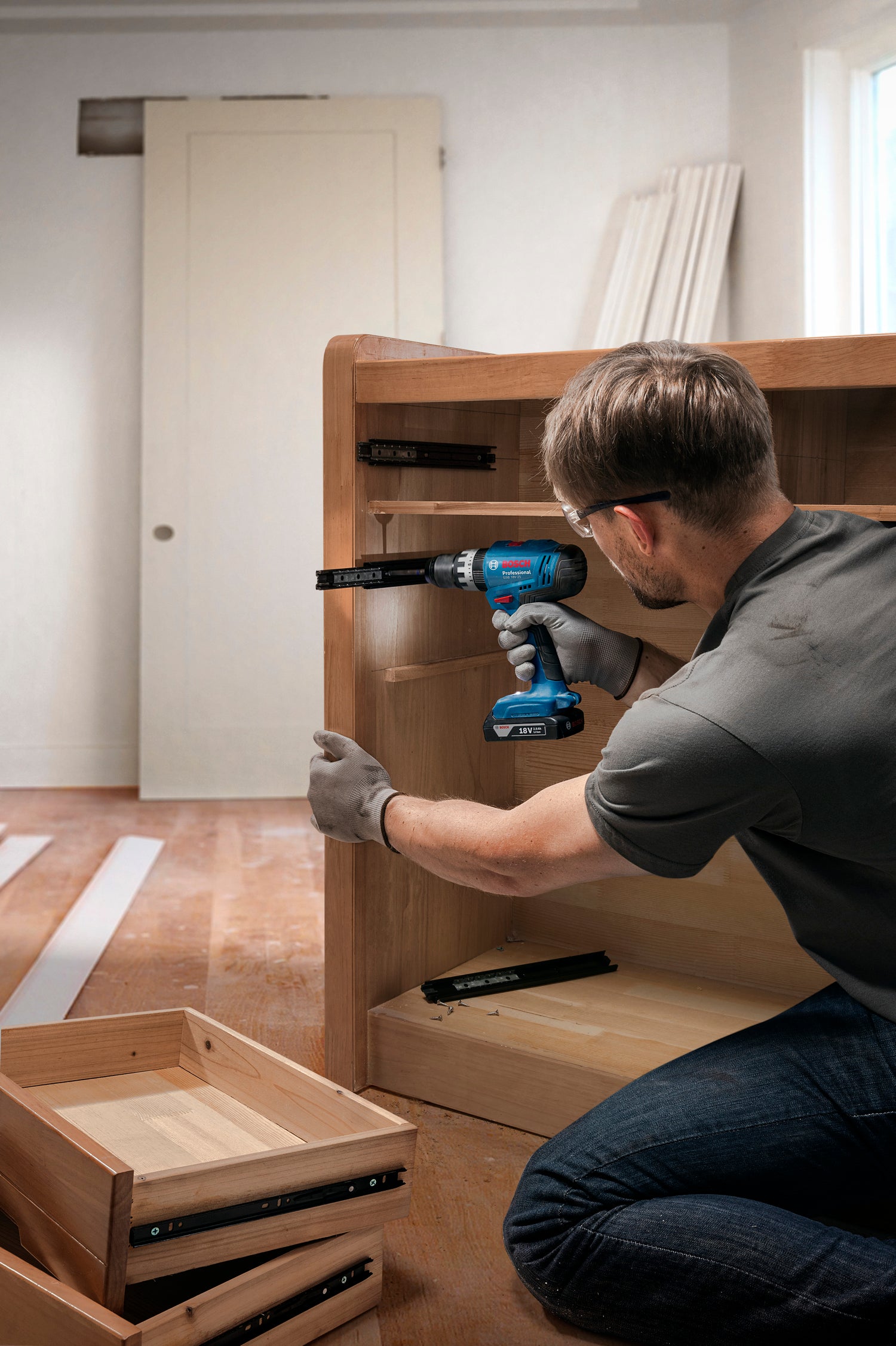 Bosch Professional GSB 18V-25 Akku-Schlagbohrschauber (56 Nm, Solo, in L-BOXX 136)