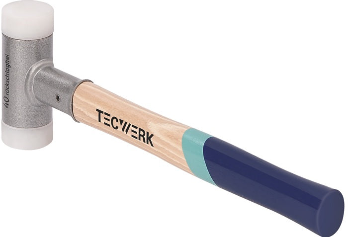 TECWERK Schonhammer 420 mm Kopf-D. 60 mm Hickory rückschlagfrei hart