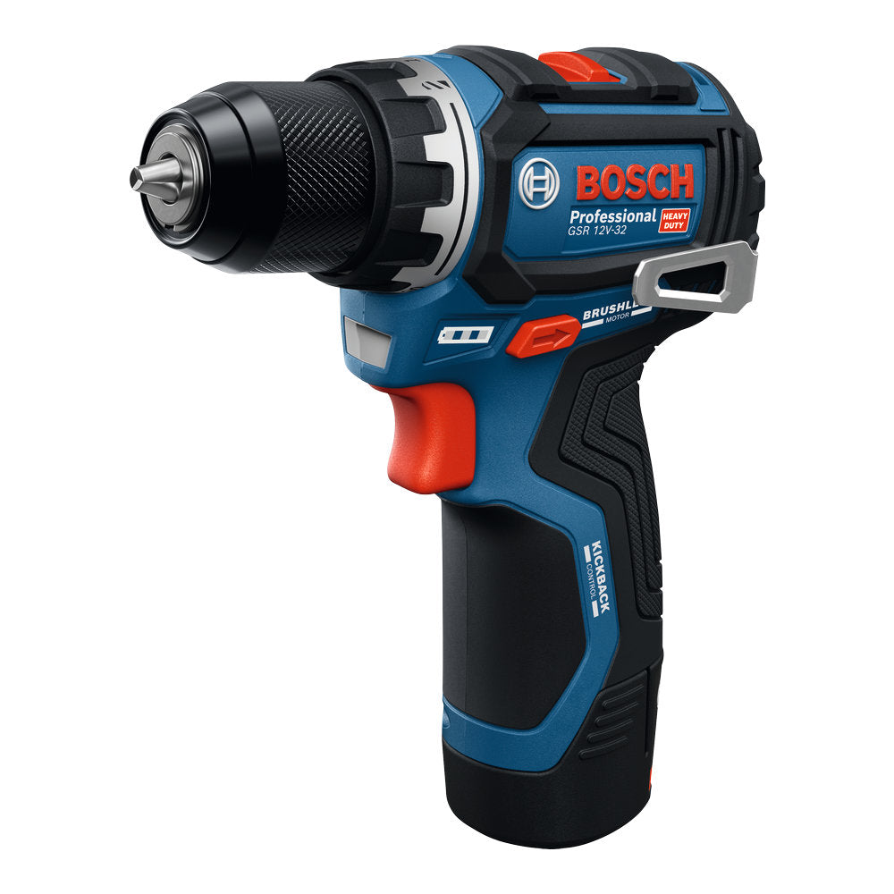 Bosch Akku-Bohrschrauber GSR 12V-32 (10 mm Bohrfutter, 32 Nm, inkl. 2x 2,0 Ah Akku & Ladegerät in L-BOXX 102)