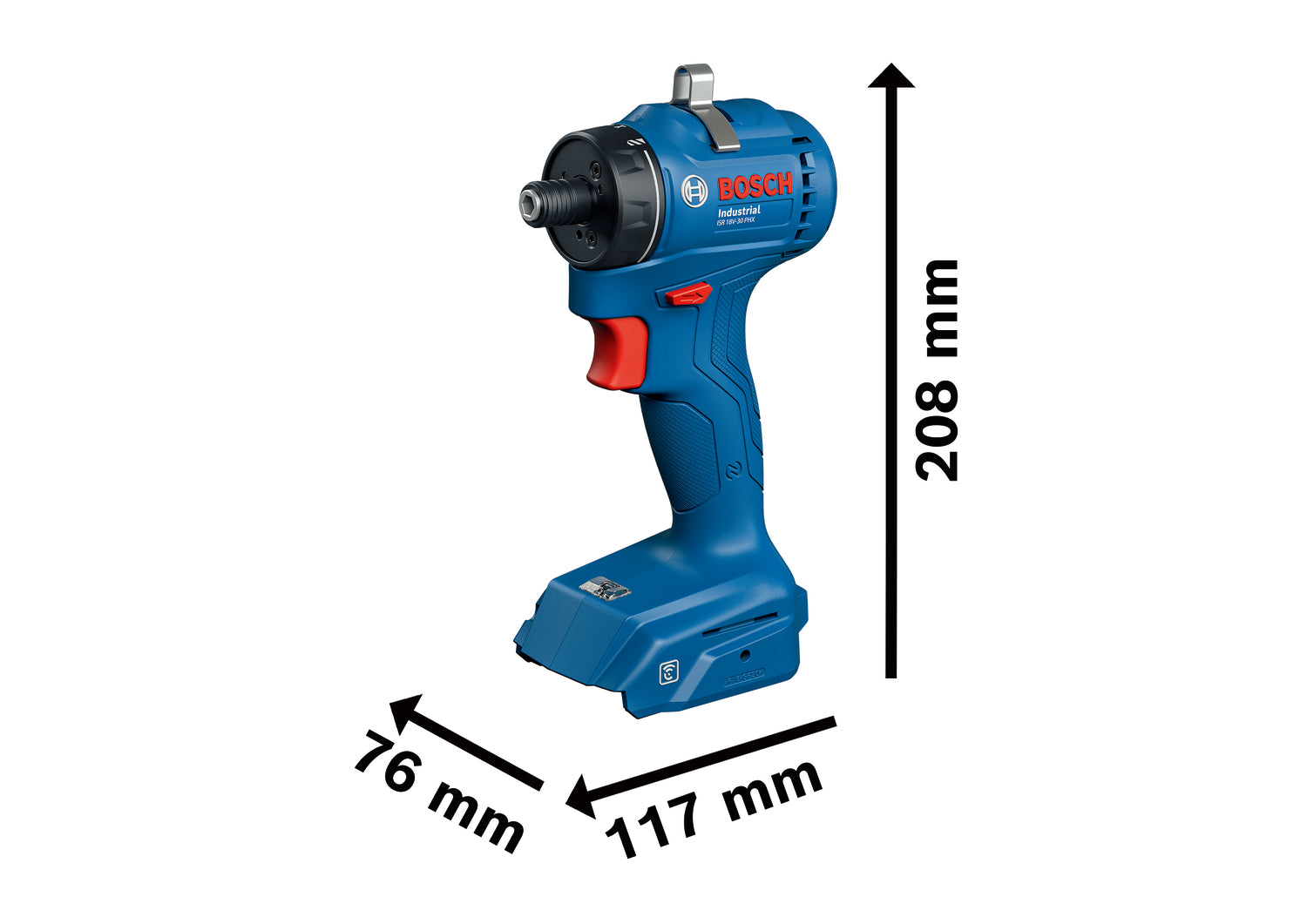 Bosch Professional ISR 18V-30 PHX Akku-Industriebohrschrauber Industrial (30 Nm, ohne Akku/Lader)
