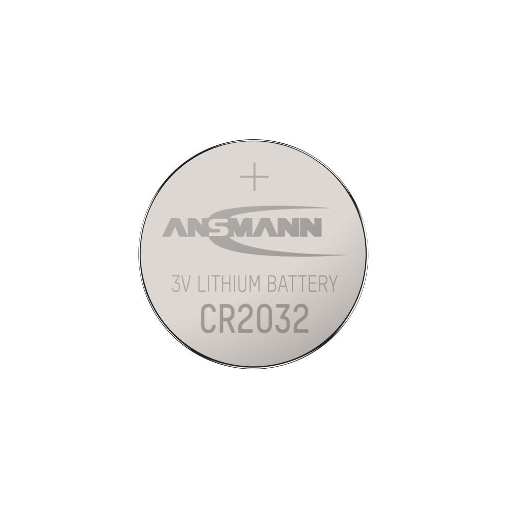 Ansmann CR2032 Lithium Knopfzelle (3 V, 230 mAh, Ø 20 x 3,2 mm, 1er Blister)