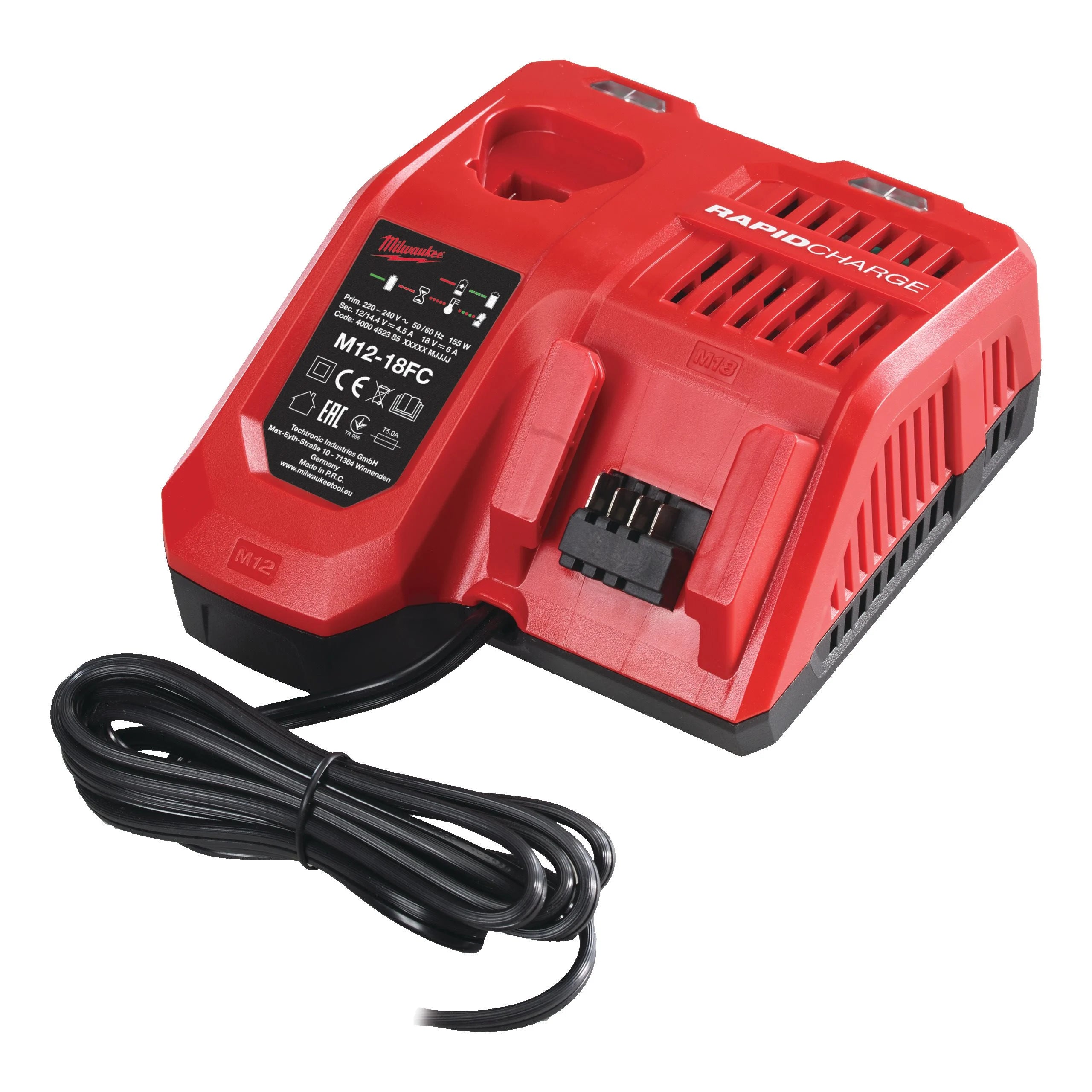 Milwaukee M18 FHET60G2-802 Akku-Heckenschere (mit 2x M18 FB8 FORGE Akku 8 Ah, M12-18 FC Ladegerät)