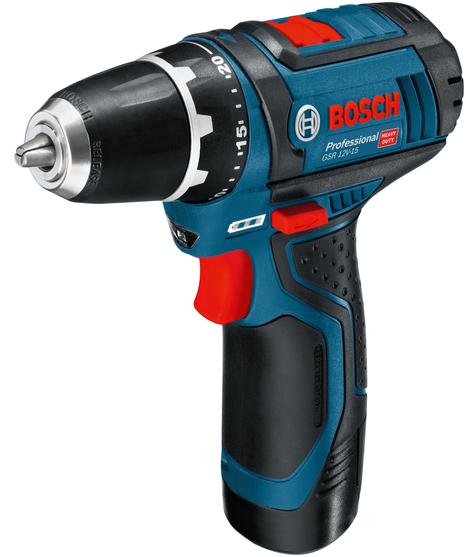 Bosch Akku-Bohrschrauber GSR 12V-15 + Handwerkzeuge (inkl. 2x 2,0 Ah Akku, Ladegerät, L-BOXX 102)