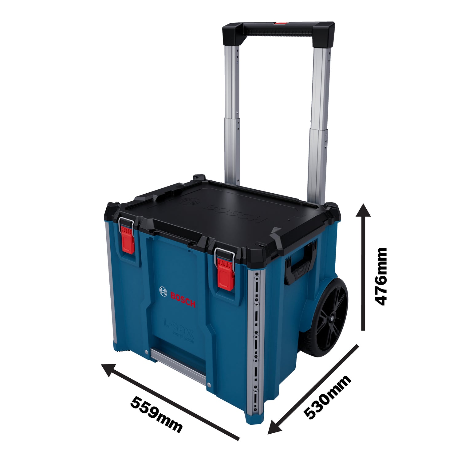 Bosch L-BOXX Contractor Set 3 (Trolley 476, Koffer 322, Koffer 170, Koffersystem, Mobiles Aufbewahrungssystem)