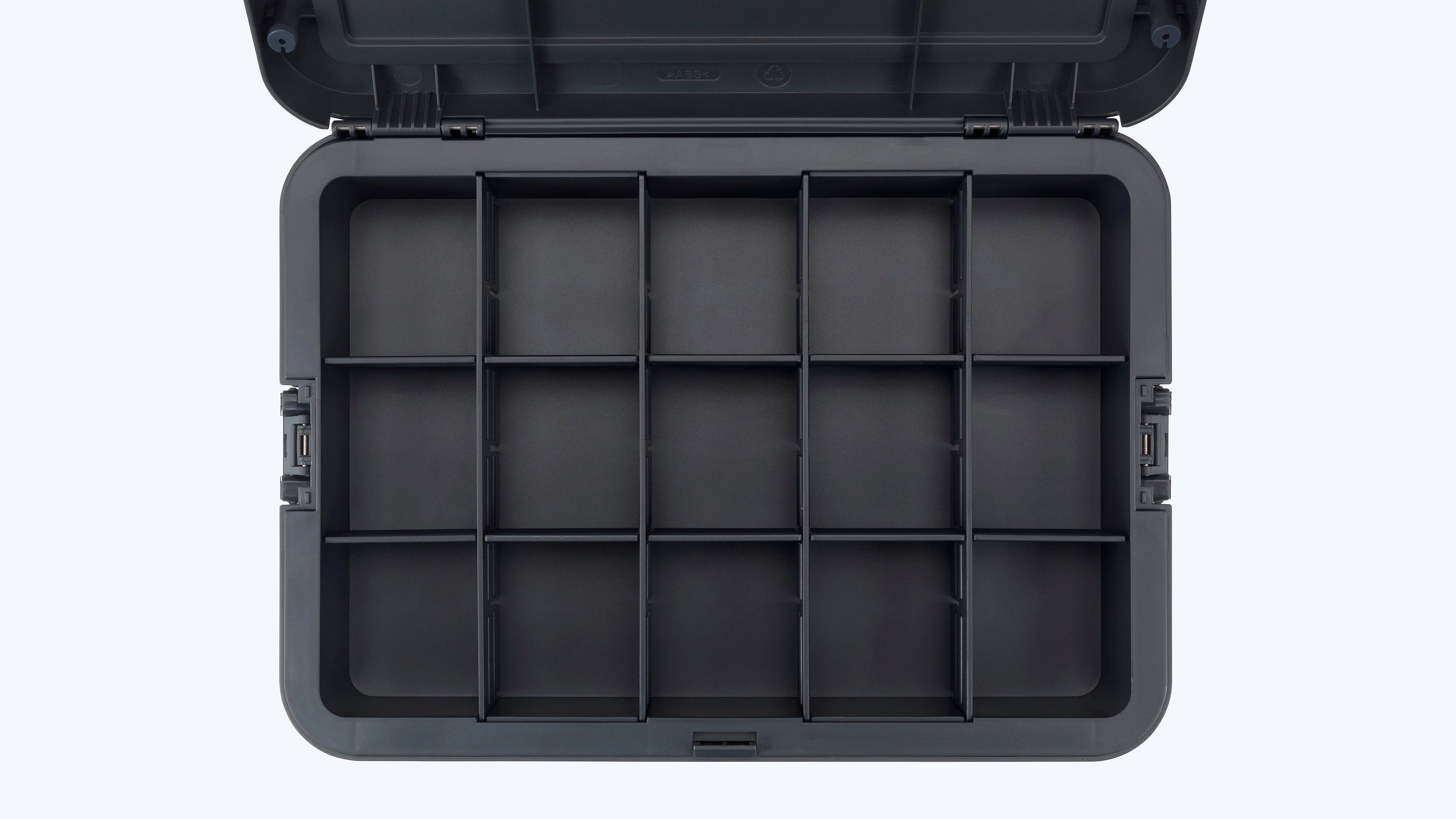 Dremel BOX (Individuell anpassbarer Organizer, 6 Trennwände, Zubehörhalter, Stapelbarer Koffer, DMB1J)