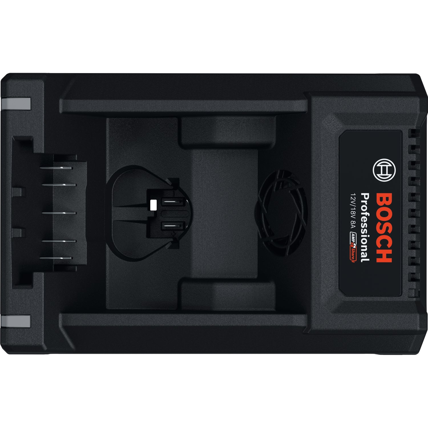 Bosch Schnellladegerät GAL 12V/18V-80 (Lader für 12V & 18V Akkus, Ladestrom: 8 A)