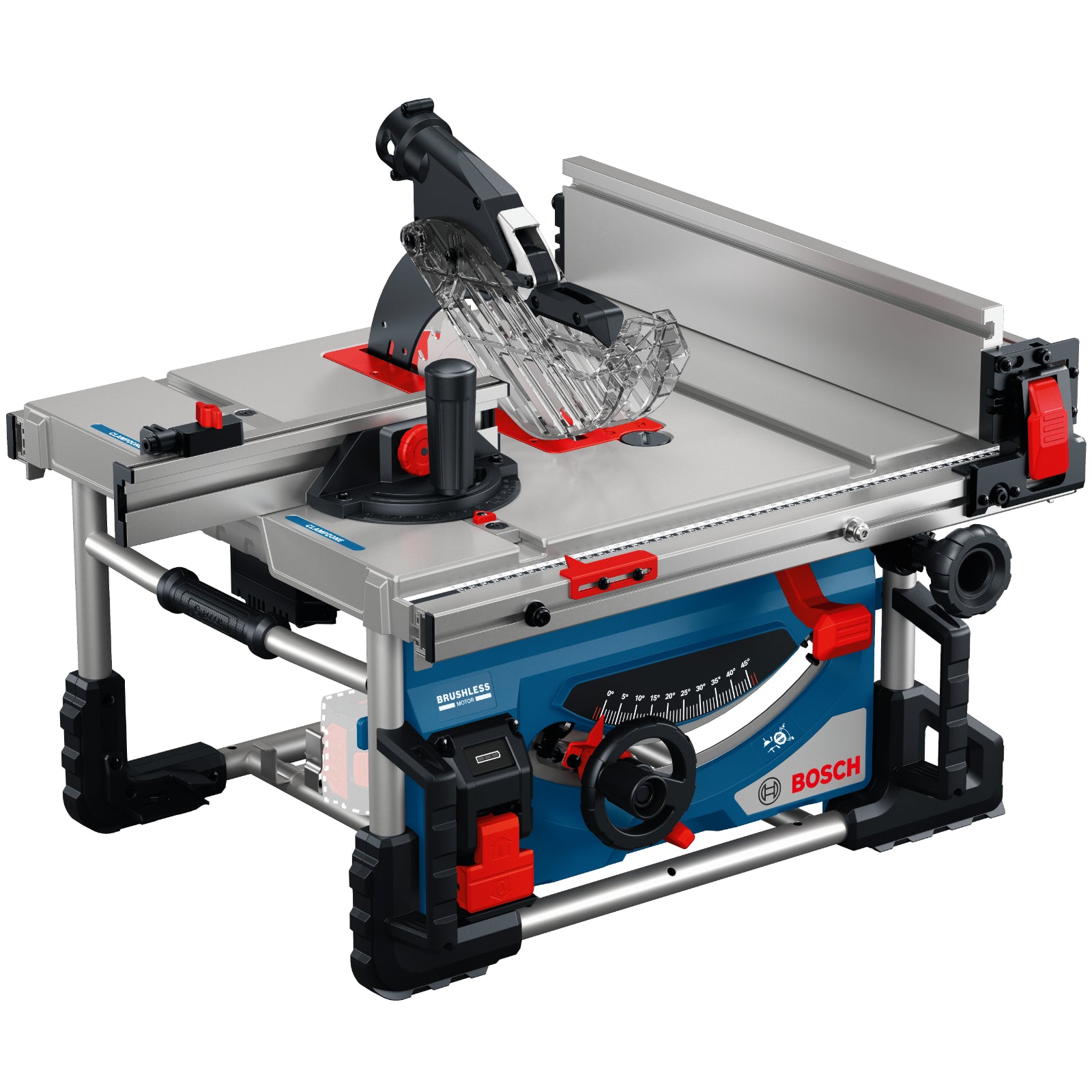 Bosch Akku-Tischsäge GTS 18V-70 (Schnitthöhe 90°: 70 mm, Sägeblatt-Ø 216 mm, Solo, inkl. Sägeblatt und Standard Zubehör)