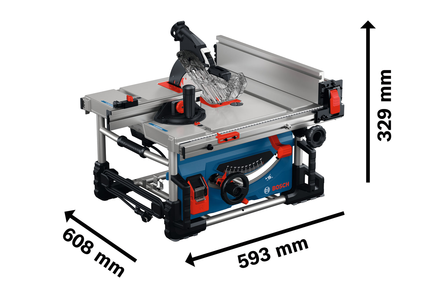 Bosch Tischsäge GTS 70-216 (Schnitthöhe 90°: 70 mm, Sägeblatt-Ø: 216 mm, inkl. Holz Kreissägeblatt & Standard Zubehör)