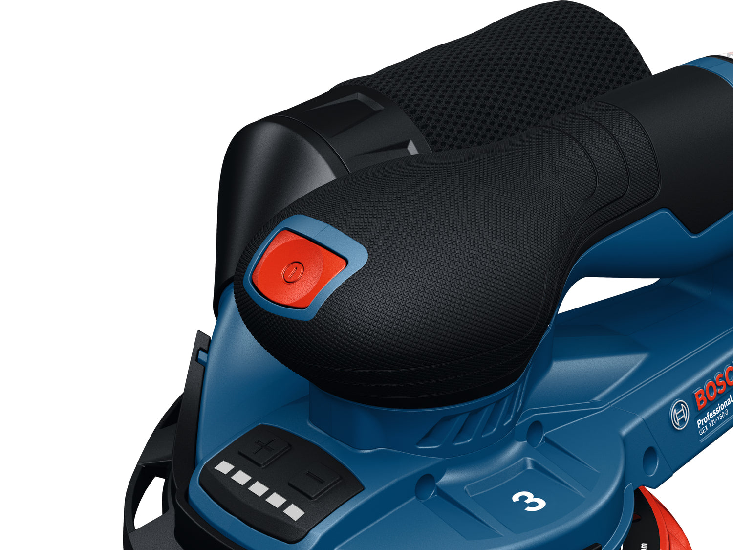 Bosch Akku-Exzenterschleifer GEX 12V-150-3 (Schleifteller-Ø: 150 mm, Schwingkreis-Ø: 3,0 mm, Solo, in L-BOXX 162)