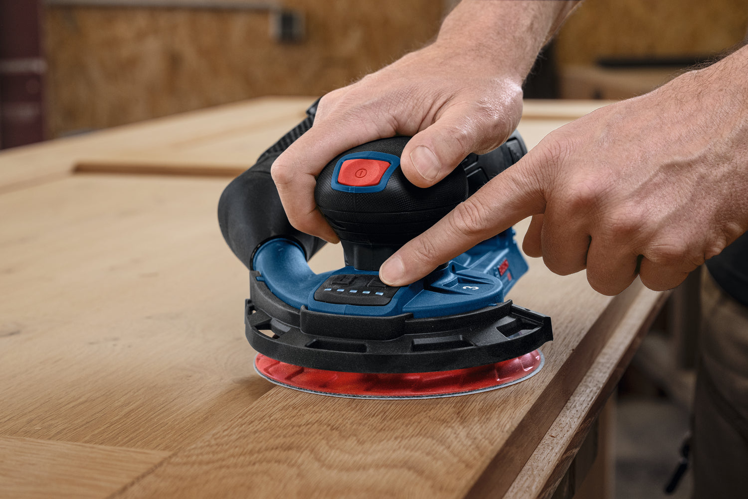 Bosch Akku-Exzenterschleifer GEX 12V-150-3 (Schleifteller-Ø: 150 mm, Schwingkreis-Ø: 3,0 mm, Solo, in L-BOXX 162)