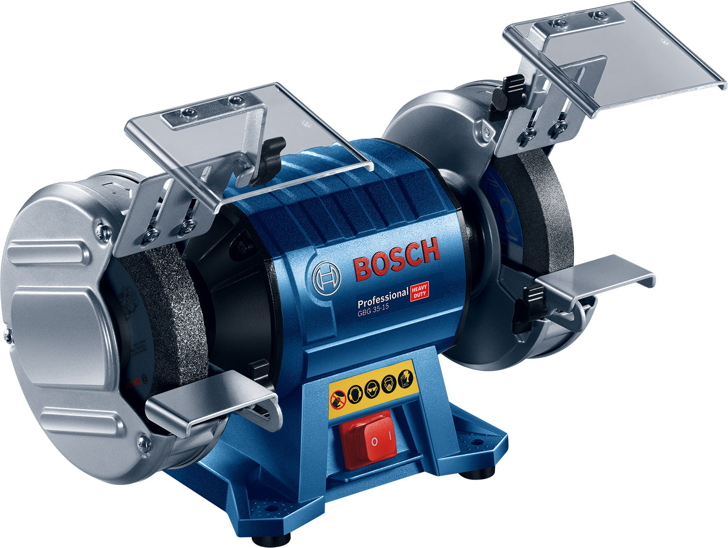 Bosch Doppelschleifmaschine GBG 35-15 (Schleifscheiben-Ø: 150 mm, 350 W, inkl. 2 Schleifscheiben G24 / G60)