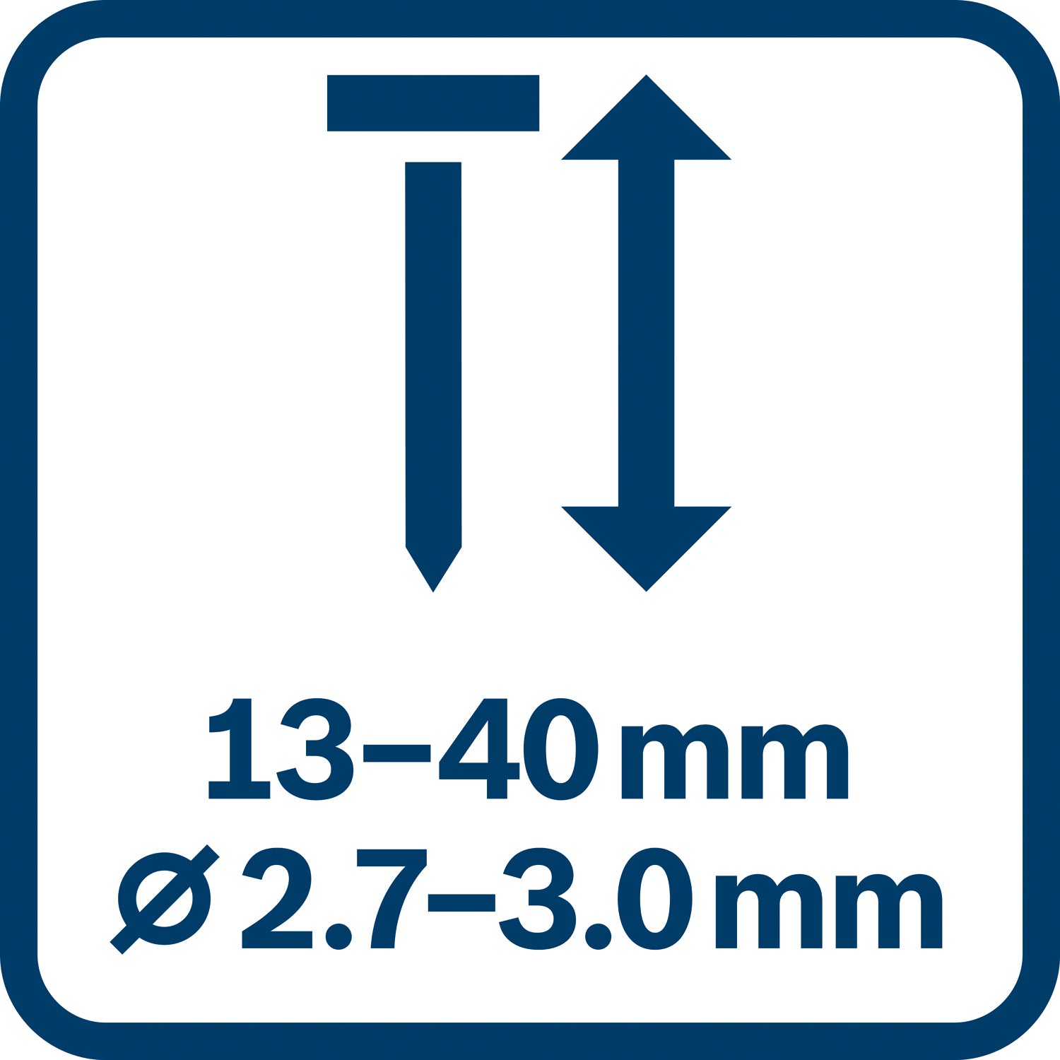 Bosch Akku-Betonnagler GNB 18V-40 (für Nägel: 13 - 40 mm bei Ø 2,7 - 3 mm, Solo inkl. Ausdrückstift, Befestigungshaken, E-Mundstück in XL-BOXX)