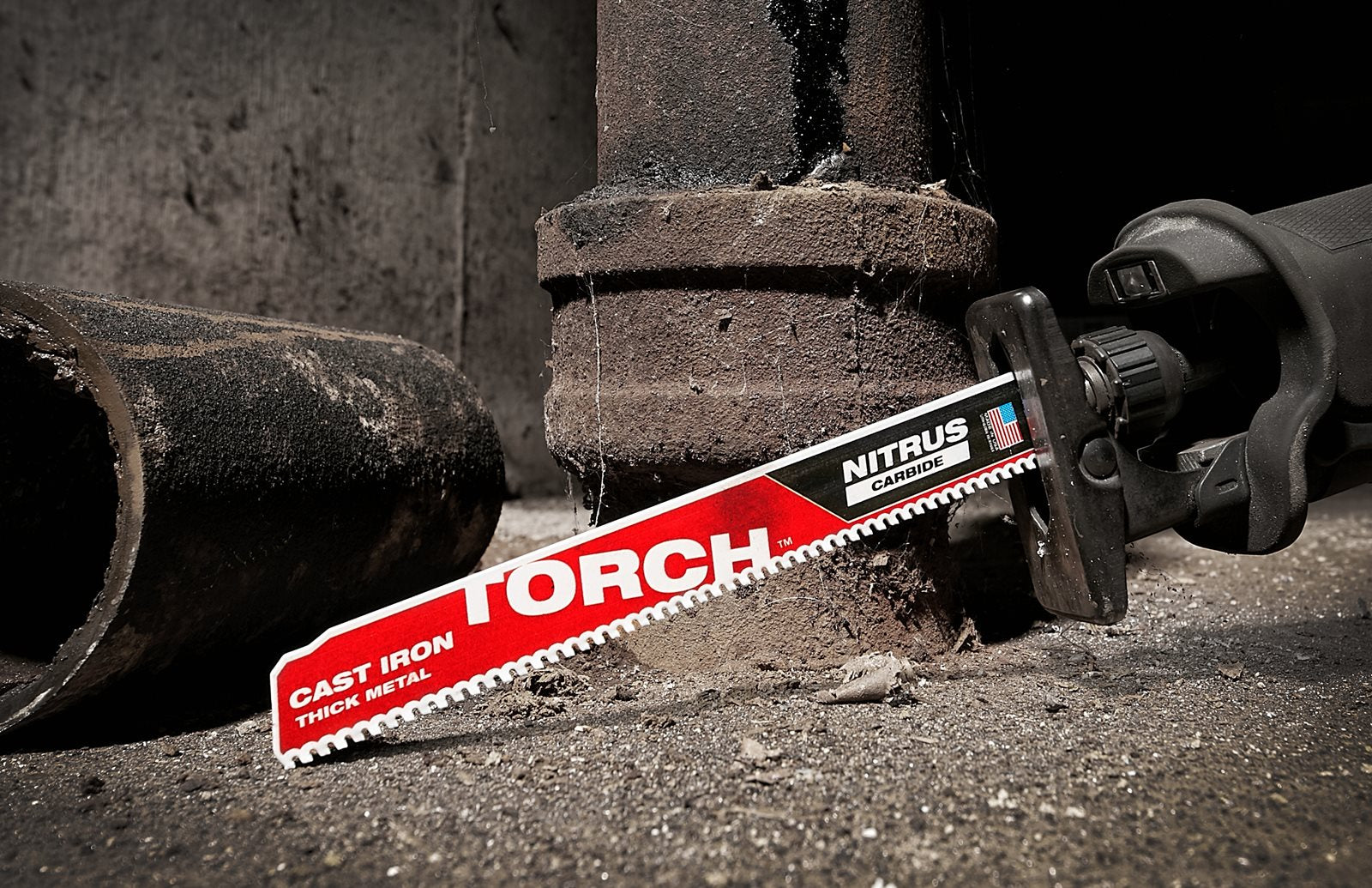 Milwaukee Säbelsägeblatt 230 mm mit 8 TPI für Metall (TORCH mit NITRUS Carbide HM Verzahnung)