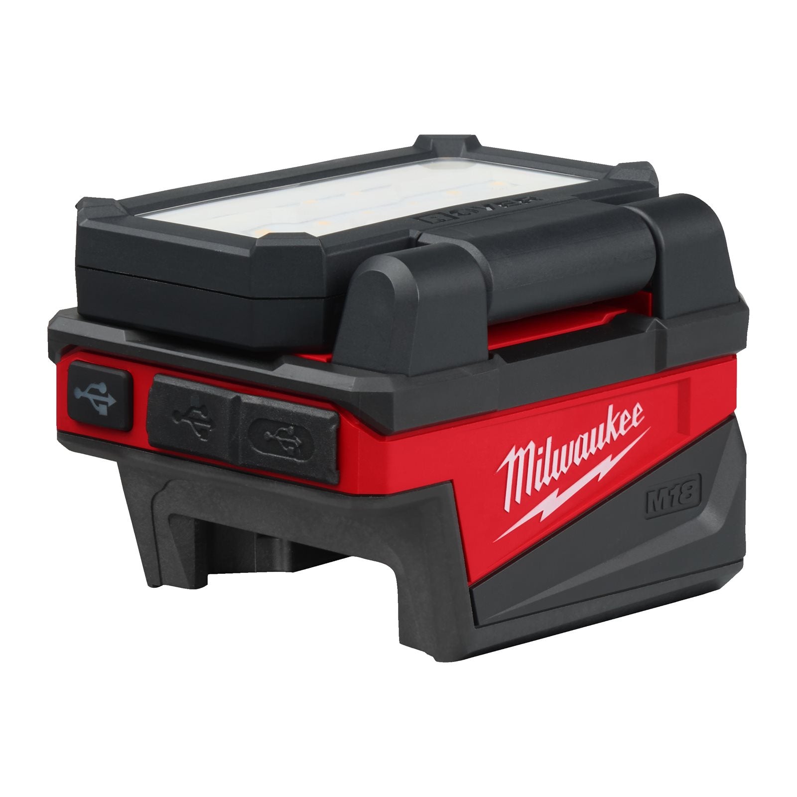 Milwaukee M18 ALIS-0 Akku-Bauleuchte (1000 Lumen, 300° horizontale & 180° vertikale Beweglichkeit, bis zu 110 h Laufzeit, ohne Akku)