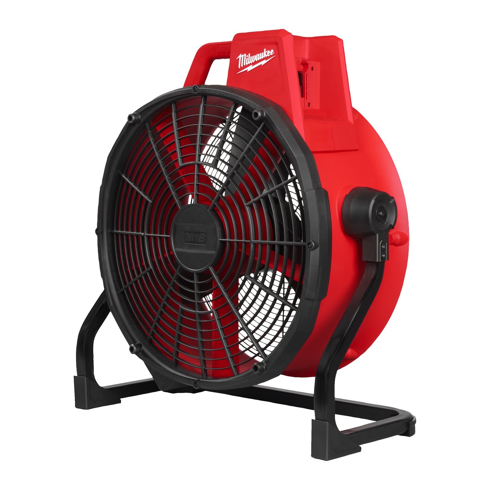 Milwaukee M18 ARFHP-0 Akku-Hybrid-Ventilator (Luftstrom: 5.775 m³/h, Kabel & Akku kompatibel, bis 9 h Laufzeit mit 5 Ah, ohne Akku)