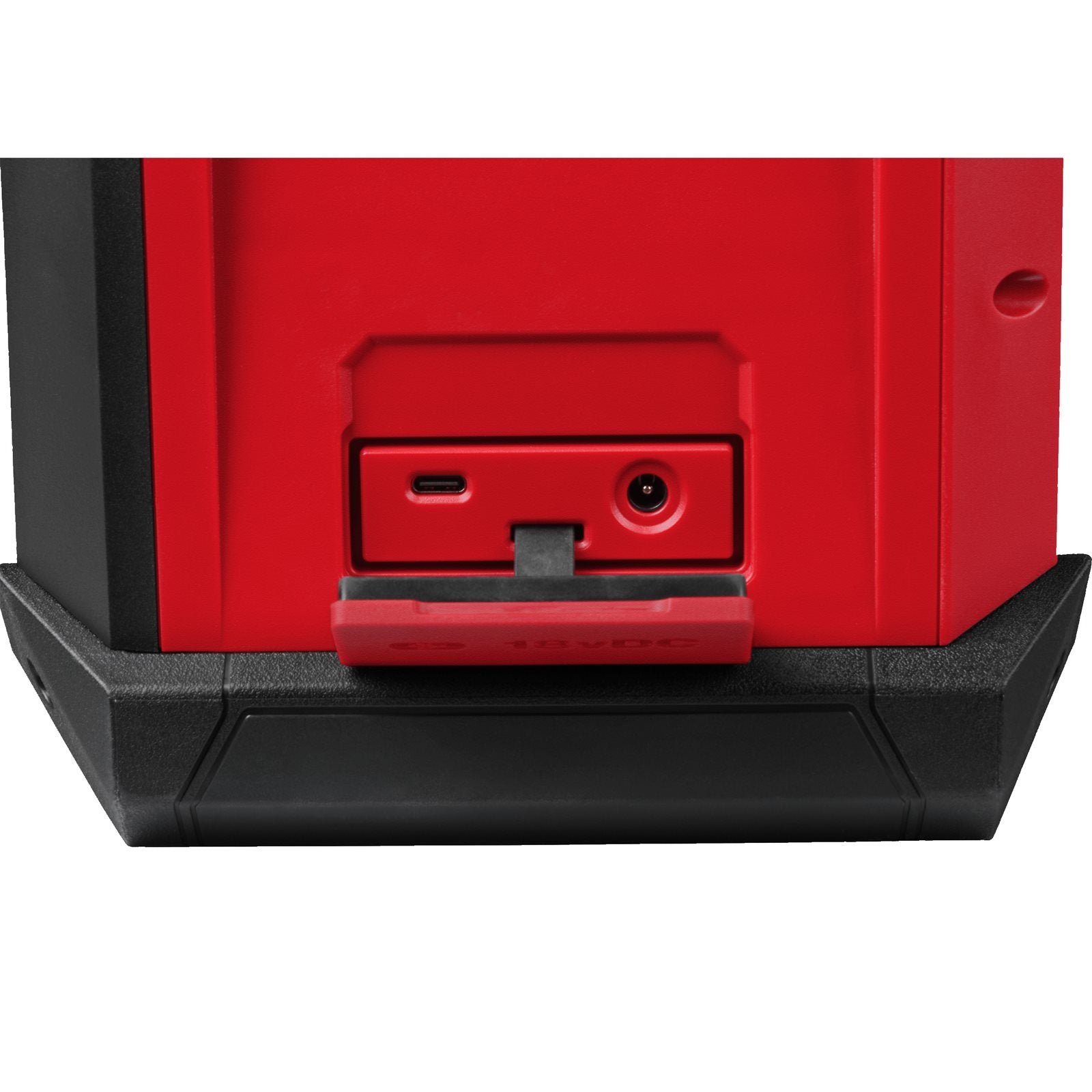 Milwaukee M18 RADDAB+G2-0 Akku-Baustellenradio (DAB+ / FM-Empfänger, Bluetooth®-Empfang bis 30 m, Akku- & Kabelbetrieb, USB-C, ohne Akku)