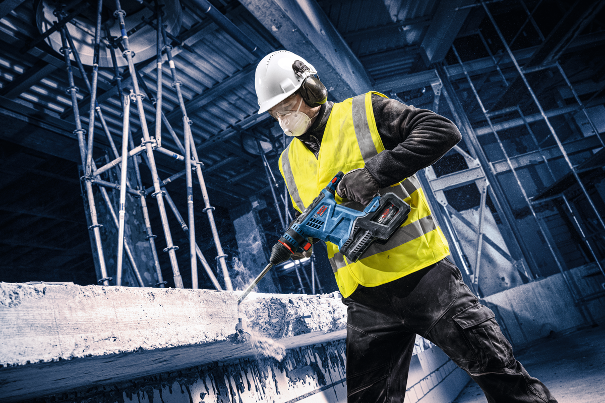 Bosch EXPERT Akku-Bohrhammer EXBH18V-32F (SDS plus, Schlagenergie: 4,5 J, optimaler Bohr-Ø: 10-20 mm, ohne Akku in XL-BOXX)