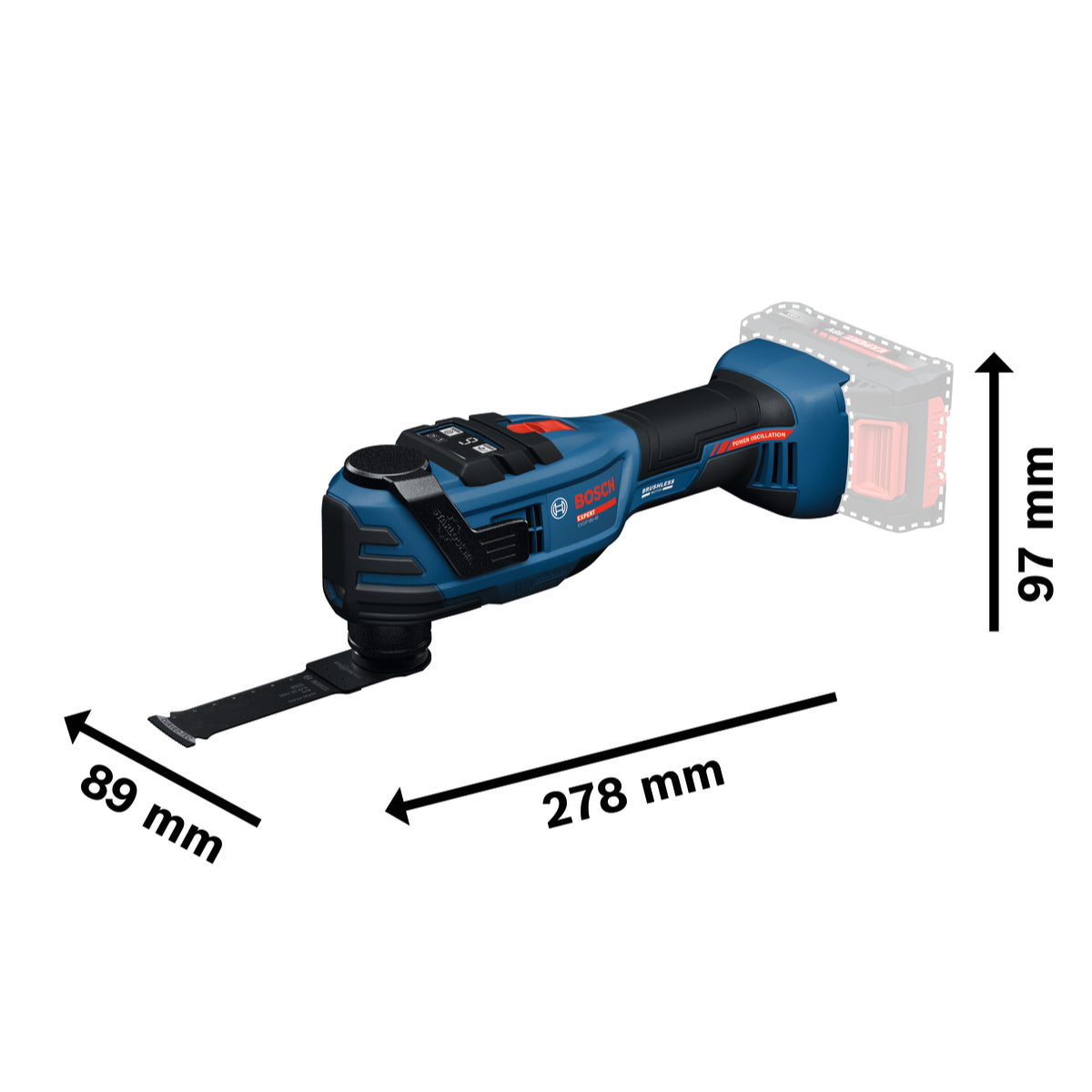 Bosch EXPERT Akku-Multi-Cutter EXOP18V-40 (Aufnahme: Starlock, Starlock Plus, Starlock Max, Snap-in, ohne Akku in L-BOXX 136)