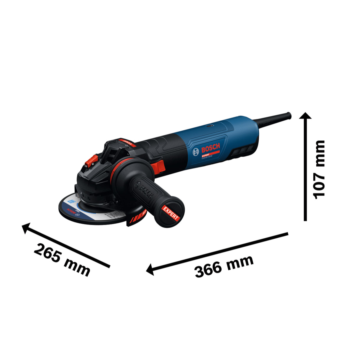 Bosch EXPERT Winkelschleifer EXWS20-125SB (Scheiben-Ø: 125 mm, 2000 W, Drehzahl: 2800-10500 U/min)
