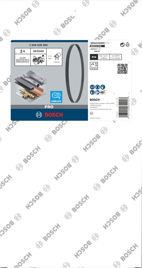 Bosch PRO Bandsägeblatt CB281418 733 mm 2 tlg.