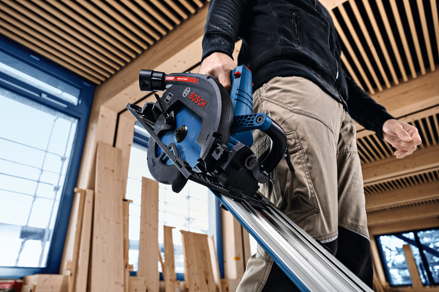 Bosch EXPERT Akku-Kreissäge EXKS18V-68GX (Sägeblatt-Ø: 190 mm, Drehzahl: 2.500 - 5.000 U/min, ohne Akku in L-BOXX 238)