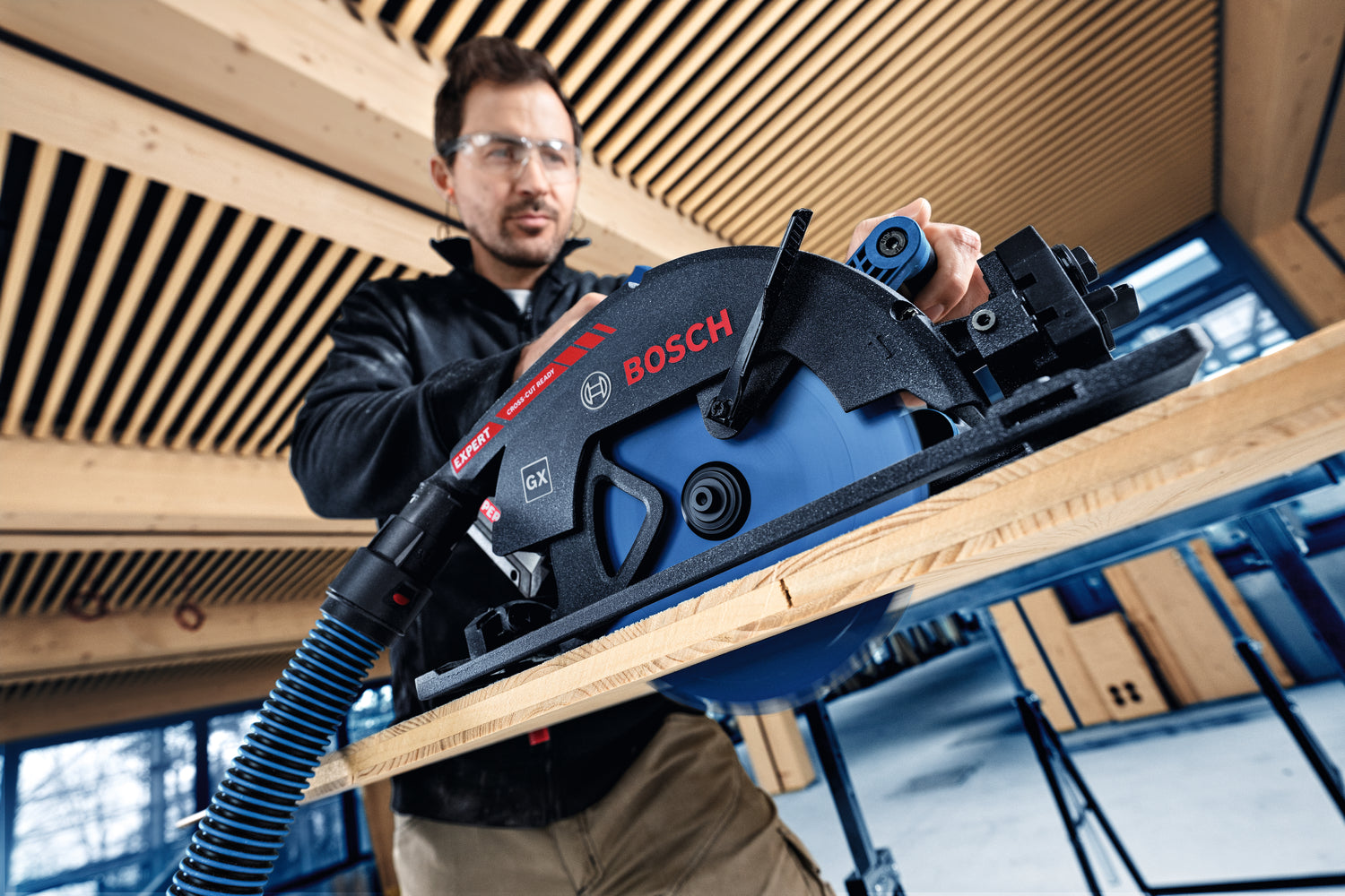 Bosch EXPERT Akku-Kreissäge EXKS18V-68GX (Sägeblatt-Ø: 190 mm, Drehzahl: 2.500 - 5.000 U/min, ohne Akku in L-BOXX 238)