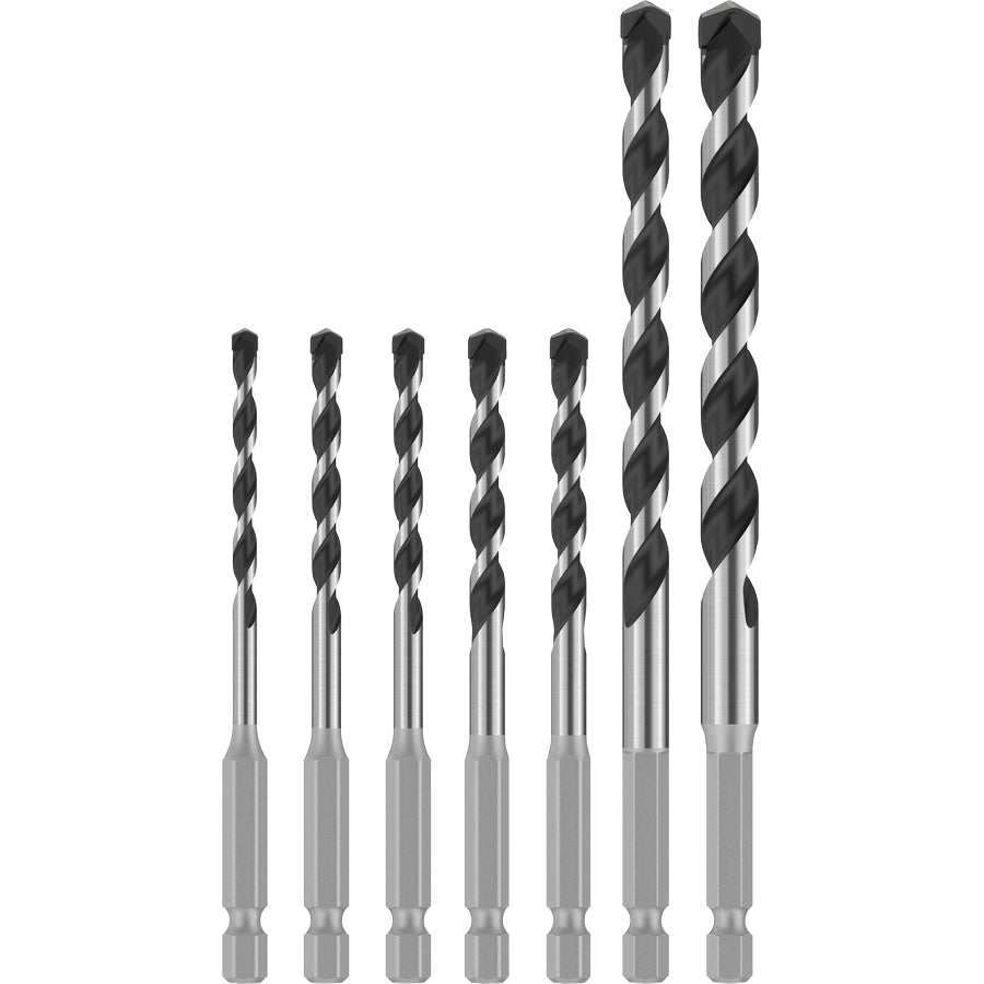Bosch PRO HEX-5 Bohrer-Set 7-tlg. (Ø 4 - 10 mm, Bohrt in Beton, Stein, Ziegel, Carbide-Schneide, 1/4"-Sechskant-Aufnahme)