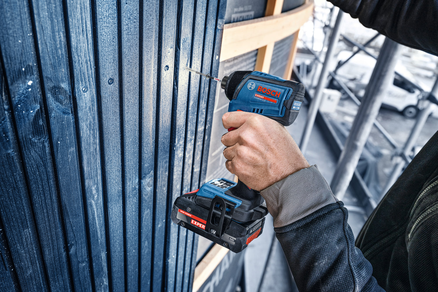 Bosch EXPERT Akku-Schlagschrauber EXDR18V-230 (Drehmoment: 230 Nm, Werkzeugaufnahme: 1/4"-Sechskant, ohne Akku in L-BOXX 162)