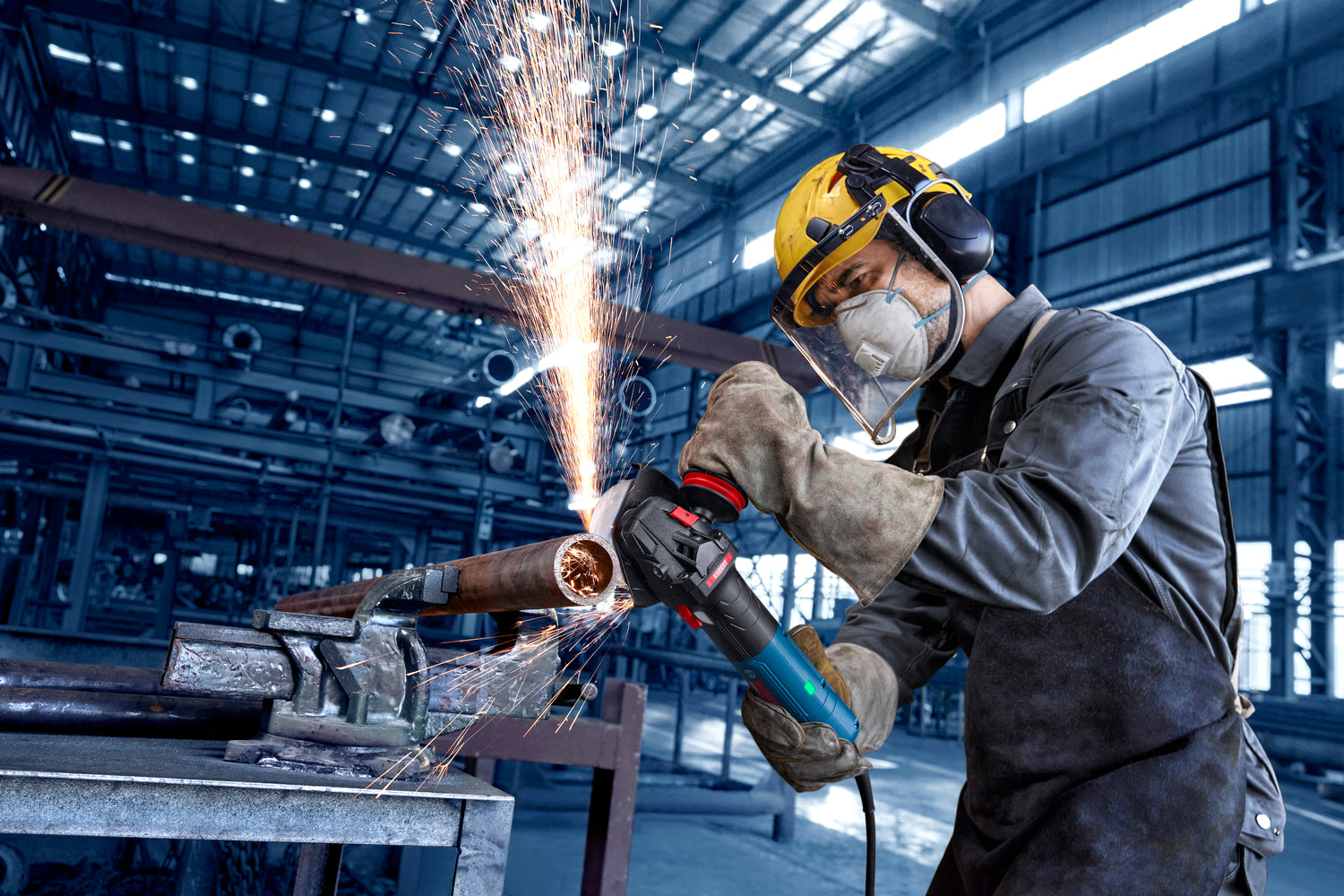Bosch EXPERT Winkelschleifer EXWS20-125TSB (Scheiben-Ø: 125 mm, 2000 W, Drehzahl: 2400-9700 U/min)