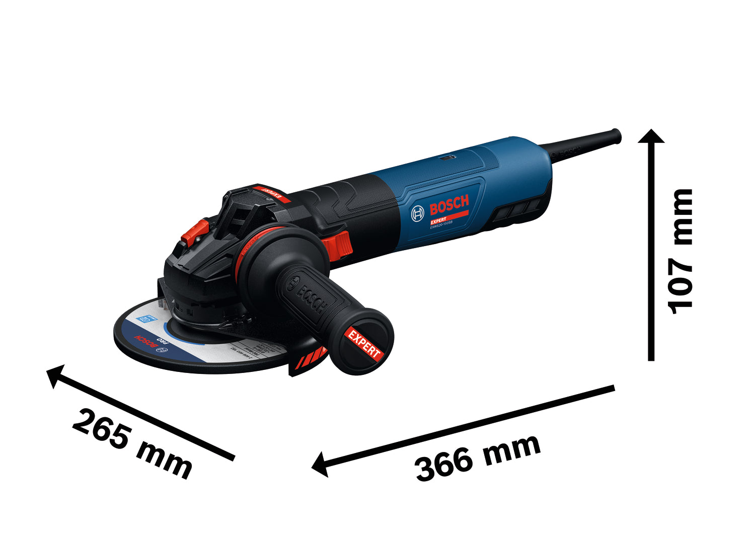 Bosch EXPERT Winkelschleifer EXWS20-150SB (Scheiben-Ø: 150 mm, 2000 W, Drehzahl: 2400-9700 U/min)