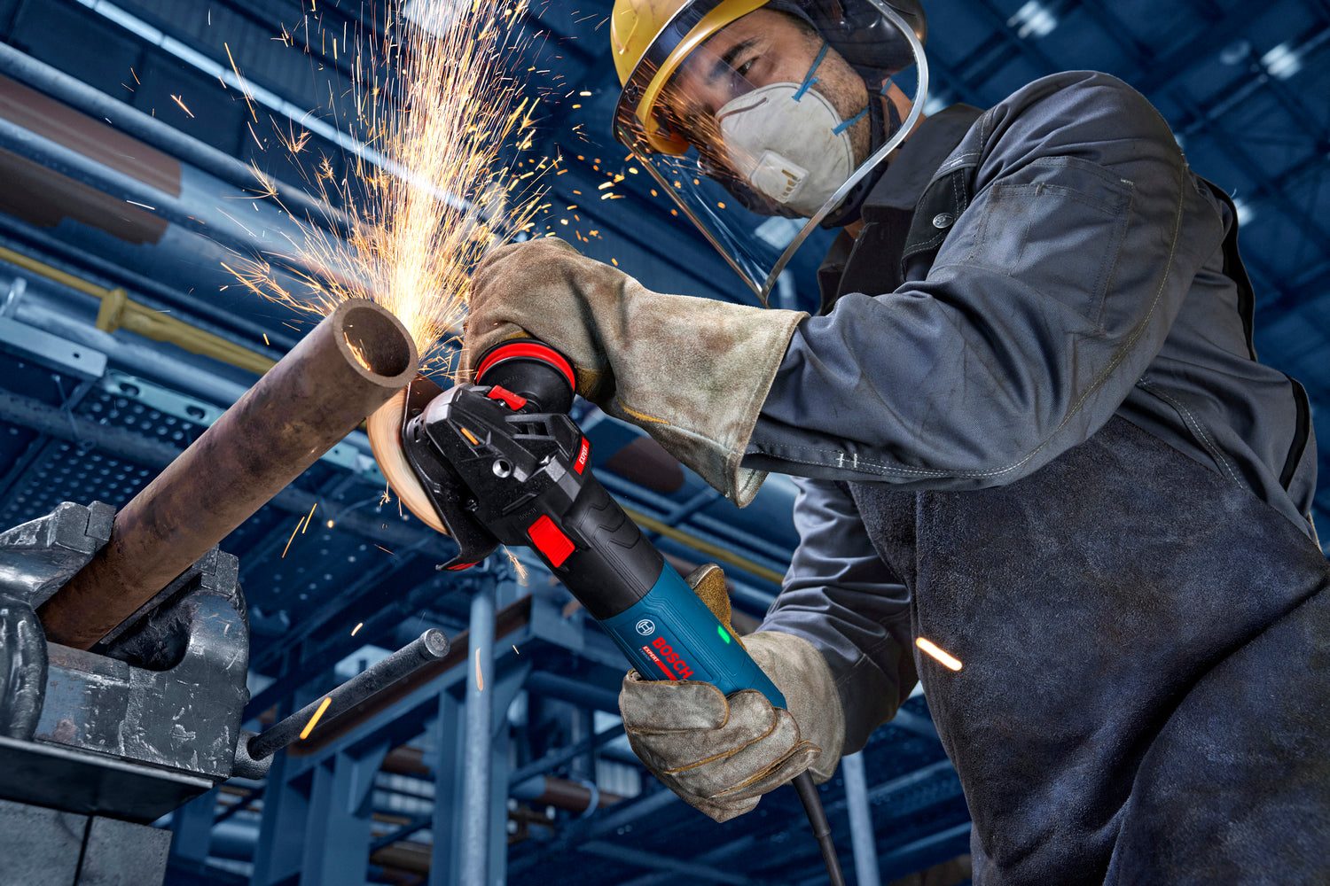 Bosch EXPERT Winkelschleifer EXWS20-150SB (Scheiben-Ø: 150 mm, 2000 W, Drehzahl: 2400-9700 U/min)