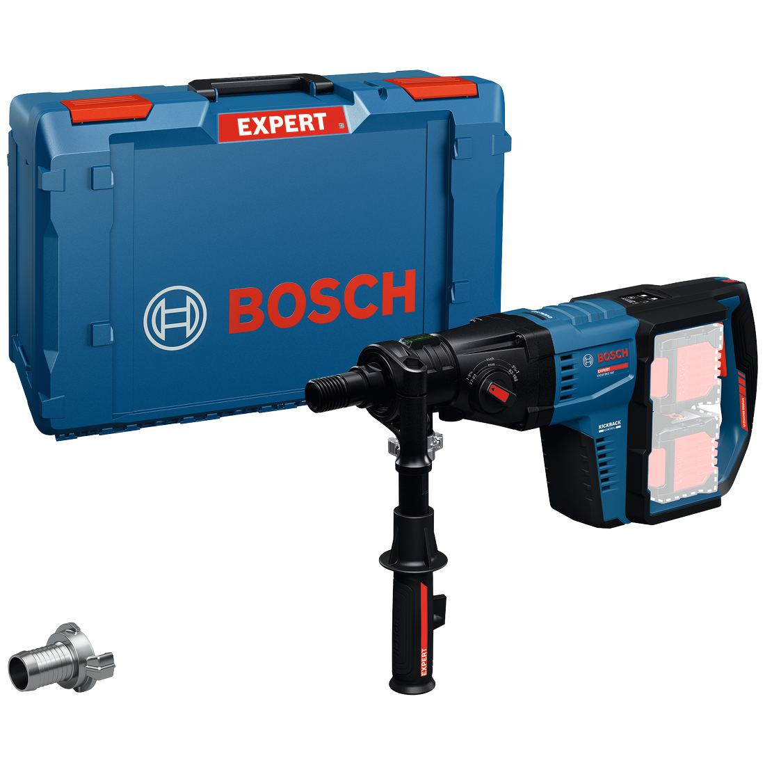 Bosch EXPERT Akku-Diamantbohrmaschine EXDB18V2-180 (Bohr-Ø max.: 182 mm, Trocken- & Nassbohren, Werkzeugaufnahme G 1/2" & 1 1/4" UNC, ohne Akku in XL-BOXX 232)