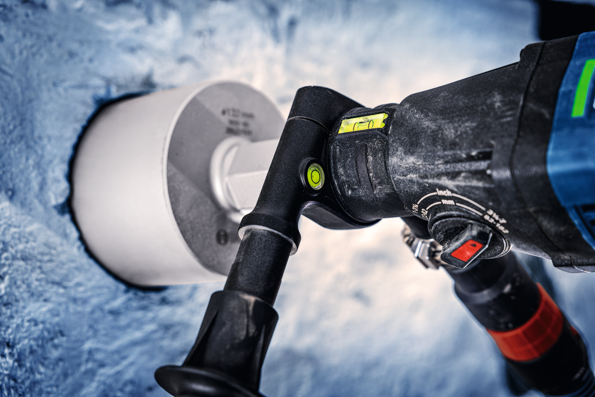 Bosch EXPERT Akku-Diamantbohrmaschine EXDB18V2-180 (Bohr-Ø max.: 182 mm, Trocken- & Nassbohren, Werkzeugaufnahme G 1/2" & 1 1/4" UNC, ohne Akku in XL-BOXX 232)