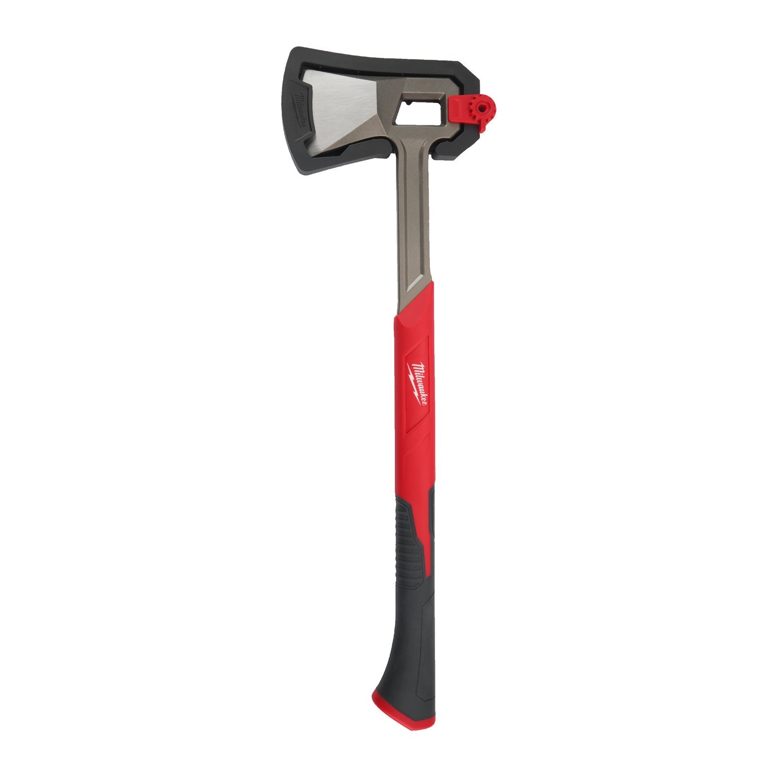 Milwaukee Spaltaxt 66 cm (Präzisionsgeschliffene Klinge, Geschmiedete Klinge, Softgrip-Auflage, Verriegelbarer Klingenschutz)