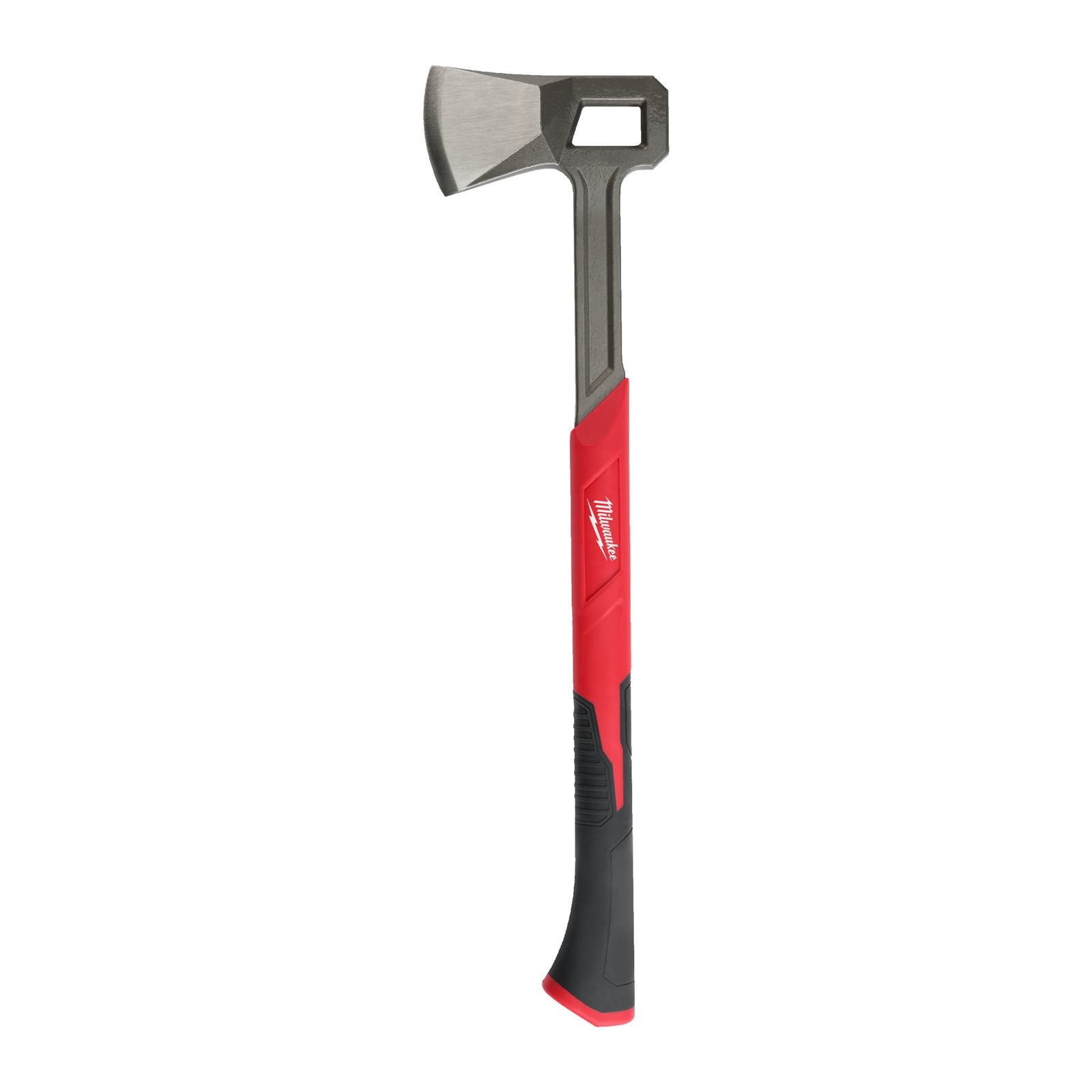 Milwaukee Spaltaxt 66 cm (Präzisionsgeschliffene Klinge, Geschmiedete Klinge, Softgrip-Auflage, Verriegelbarer Klingenschutz)