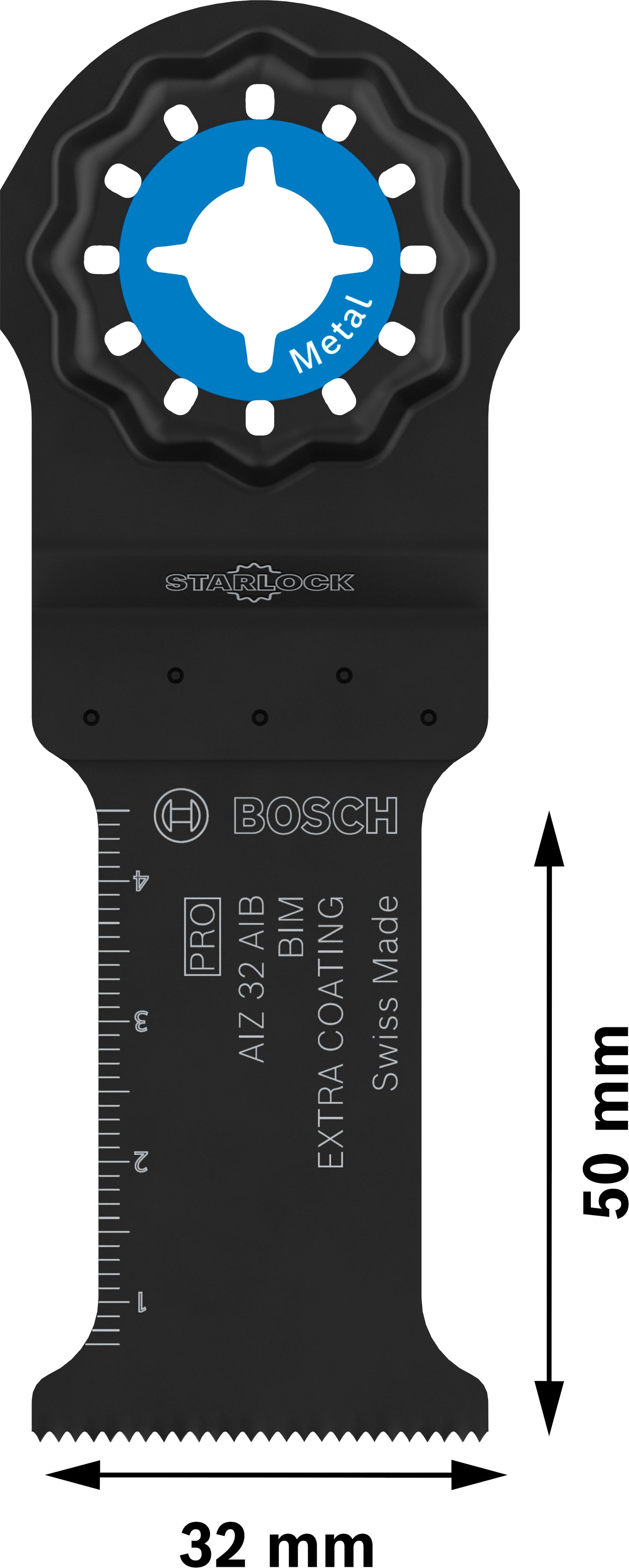 Bosch PRO Tauchsägeblatt AIZ 32 AIB (Starlock, für Nichteisenmetalle, 32 x 50 mm)