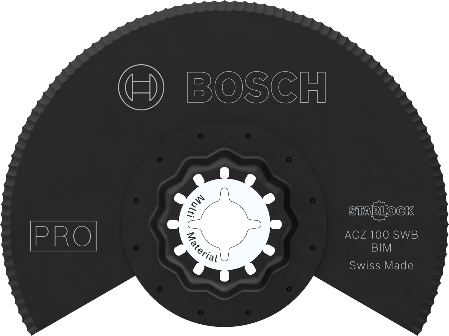 Bosch PRO Segmentsägeblatt ACZ 100 SWB (Starlock, für Dachfilz, Mineralwolle, PS, Teppich, 100 mm)