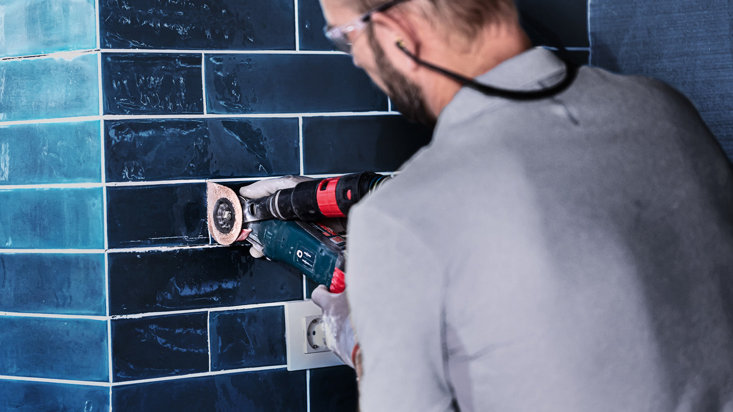 Bosch EXPERT Schleifplatte AVZ 70 RT4 (Starlock, 3 max, 40er-Körnung, zum Entfernen von Fugen, Mörtel, Fliesenkleber, 70 mm, Carbide-RIFF)