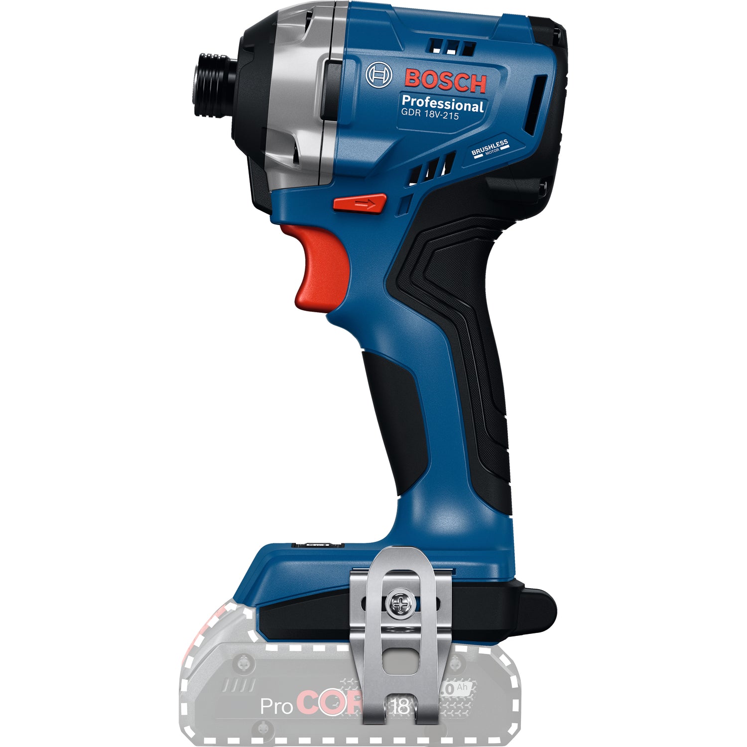 Bosch Akku-Schlagschrauber GDR 18V-215 (Drehmoment: 215 Nm, 1/4"-Sechskant, Drehzahl: 0 - 3300 U/min, ohne Akku in L-BOXX 136)