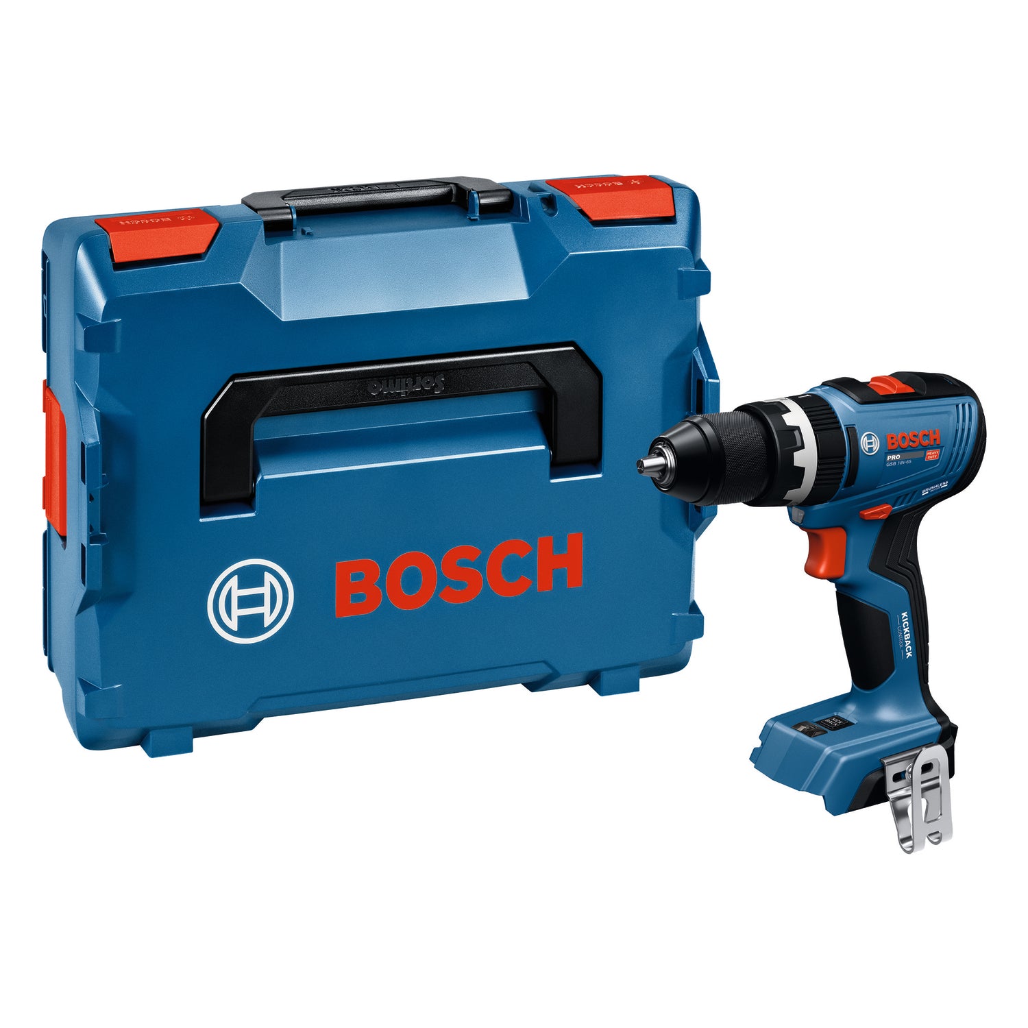 Bosch Akku-Schlagbohrschrauber GSB 18V-65 (Drehmoment: 65 Nm, 13 mm Bohrfutter, ohne Akku in L-BOXX 136)