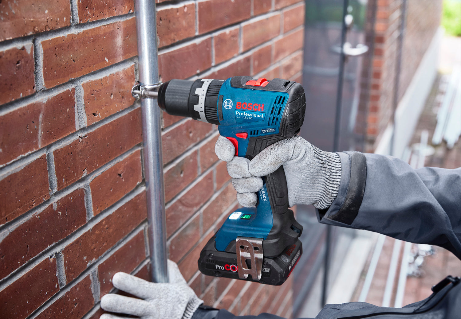 Bosch Akku-Schlagbohrschrauber GSB 18V-65 (Drehmoment: 65 Nm, 13 mm Bohrfutter, ohne Akku in L-BOXX 136)