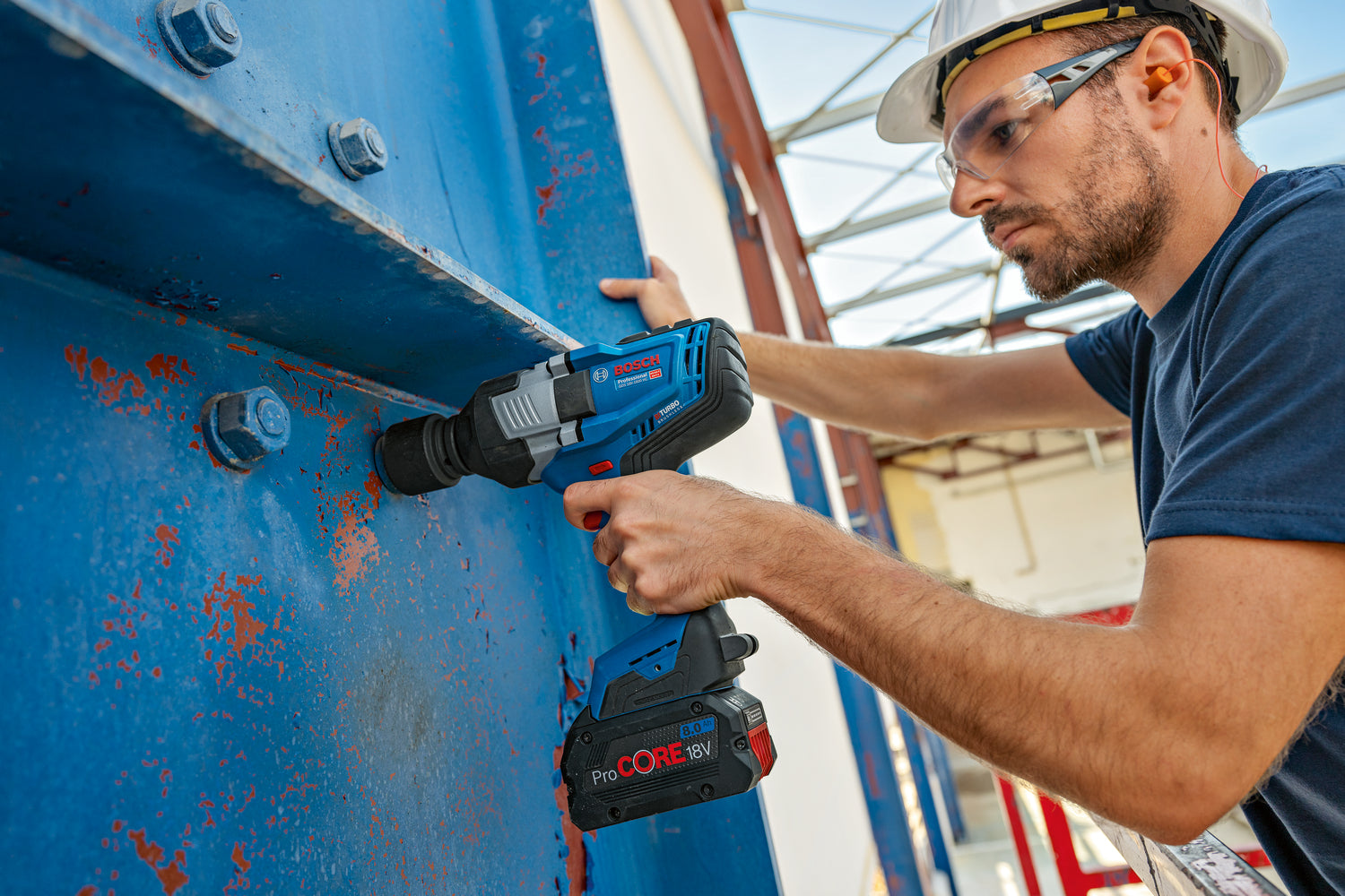Bosch Akku-Schlagschrauber GDS 18V-1600 HC (Drehmoment: 1600 Nm, Losbrechmoment: 2200 Nm, 3/4"-Vierkant, 3 Stufen, ohne Akku im Karton)