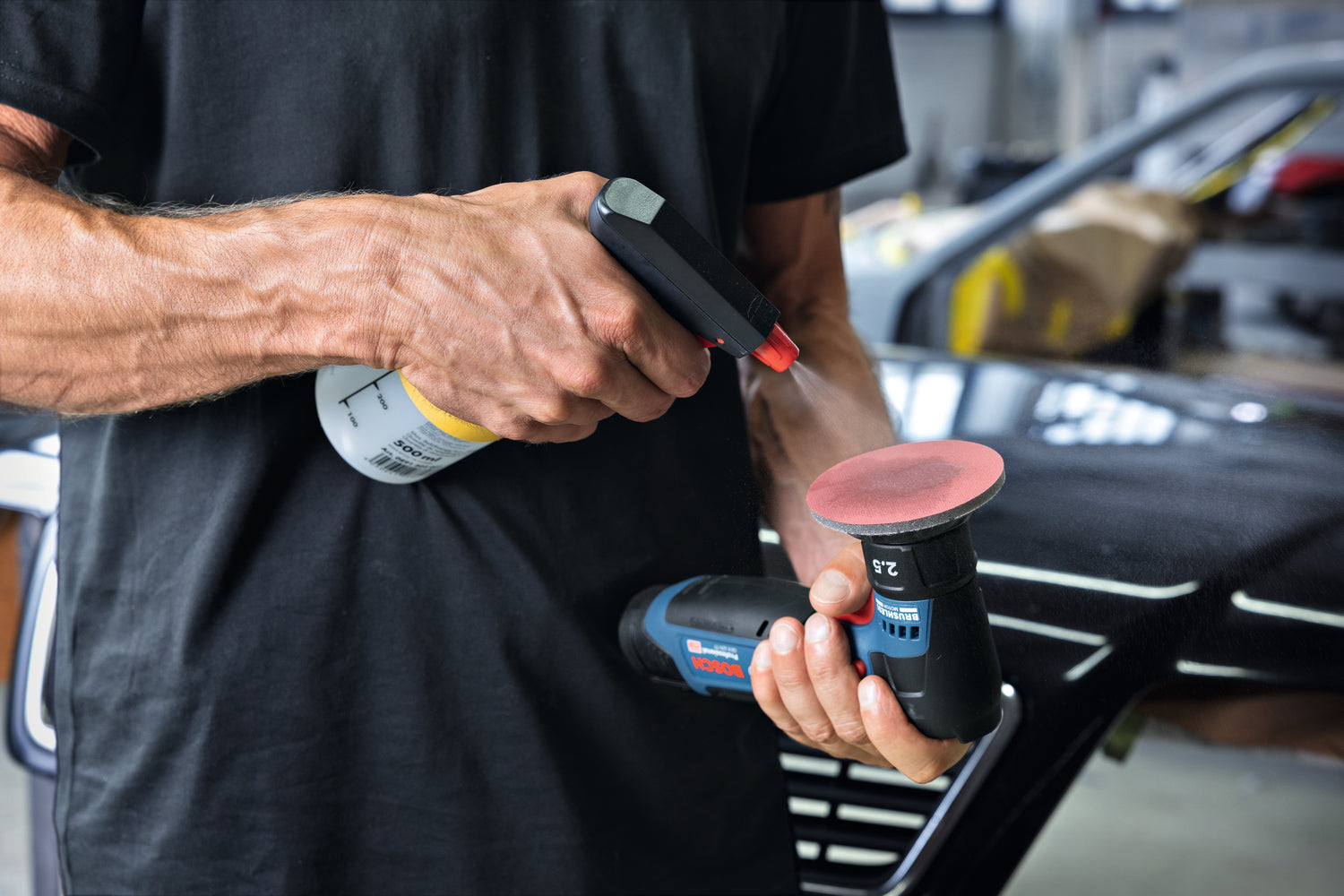 Bosch Akku-Exzenterschleifer GEX 12V-77 (Schwingkreis-Ø: 2,5 mm, Drehzahl: 3000 - 8000 U/min, Schleifteller-Ø: 77 mm, ohne Akku im Karton)