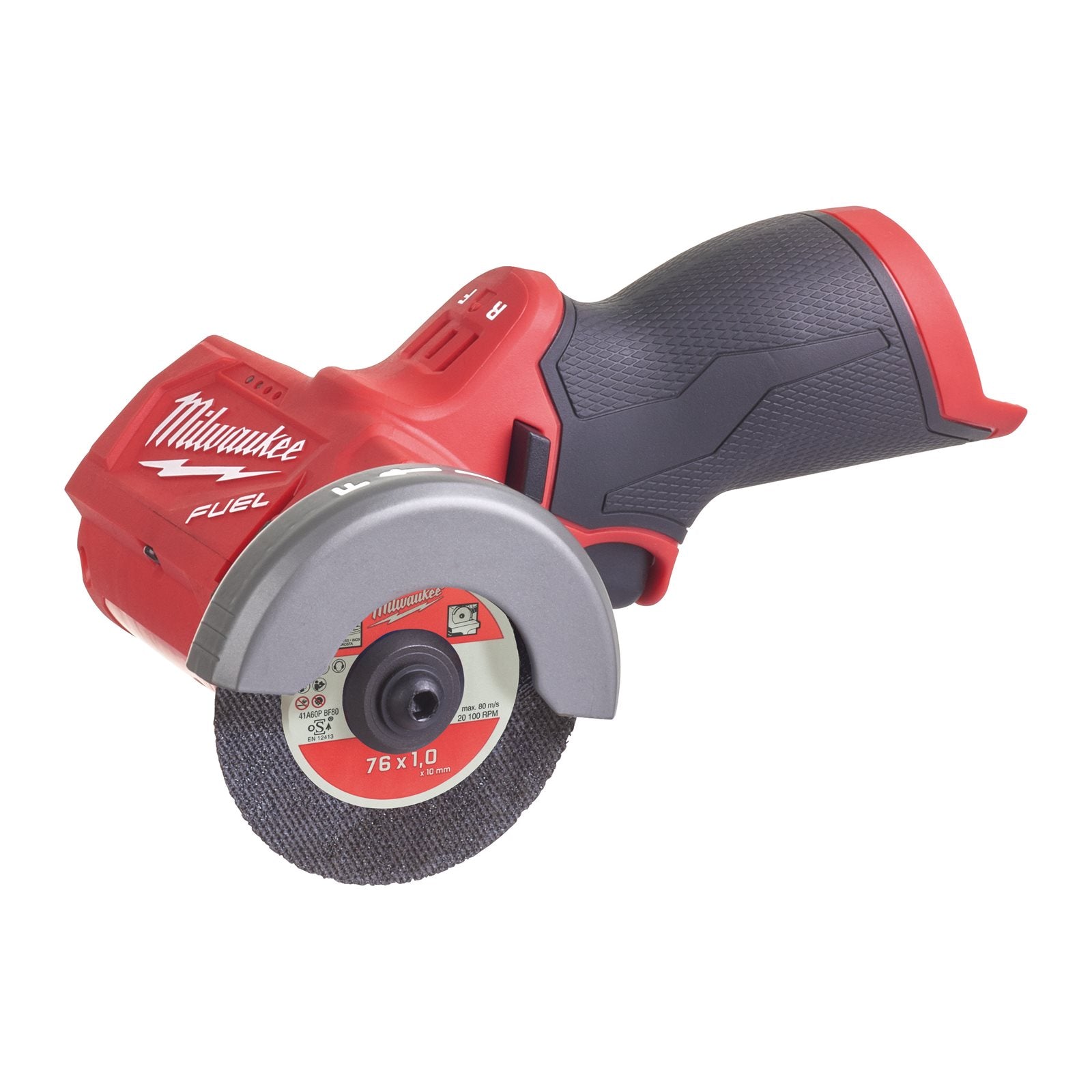 Milwaukee Akku-Multimaterialschneider M12 FCOT-0 (Scheiben-Ø: 76 mm, Drehzahl: bis 20000 U/min, ohne Akku, inkl. 3 Trennscheiben)
