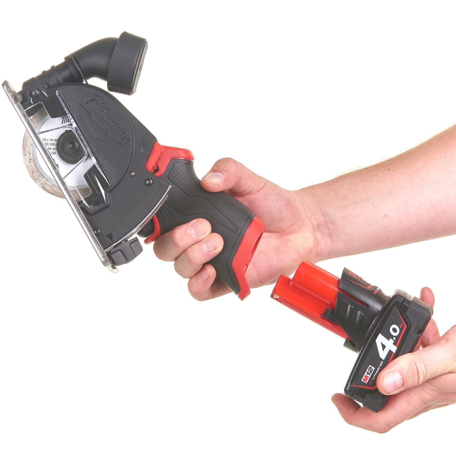 Milwaukee Akku-Multimaterialschneider M12 FCOT-0 (Scheiben-Ø: 76 mm, Drehzahl: bis 20000 U/min, ohne Akku, inkl. 3 Trennscheiben)
