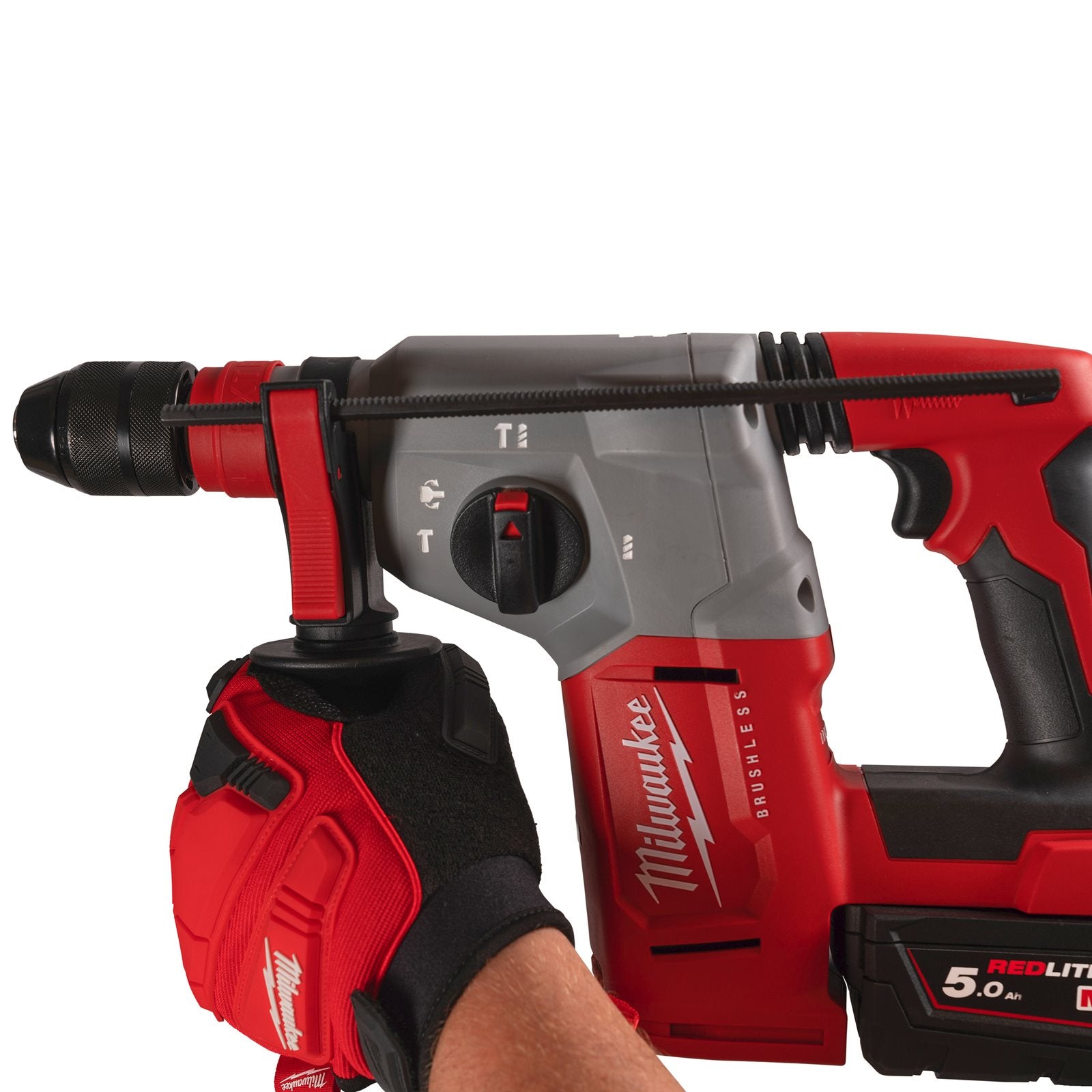 Milwaukee Akku-Kombihammer M18 BLHX-0X (SDS plus, Schlagenergie: 2,3 J, Optimiertes Hammerbohren: 6 - 18 mm, ohne Akku in HD Box)